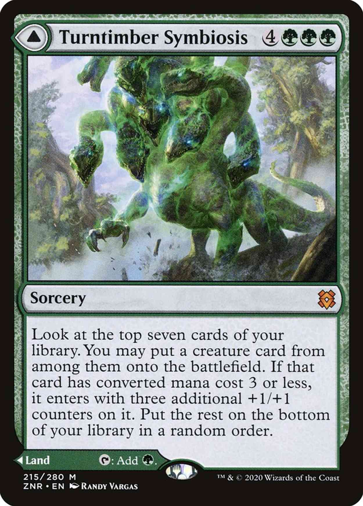 Turntimber Symbiosis magic card front