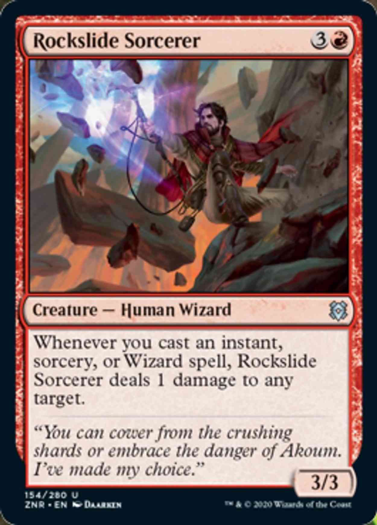 Rockslide Sorcerer magic card front