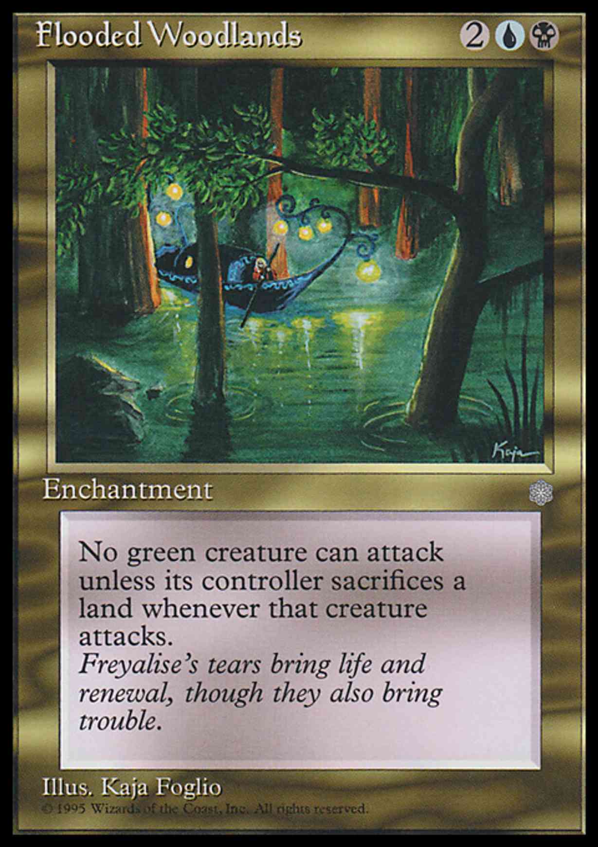 Flooded Woodlands magic card front