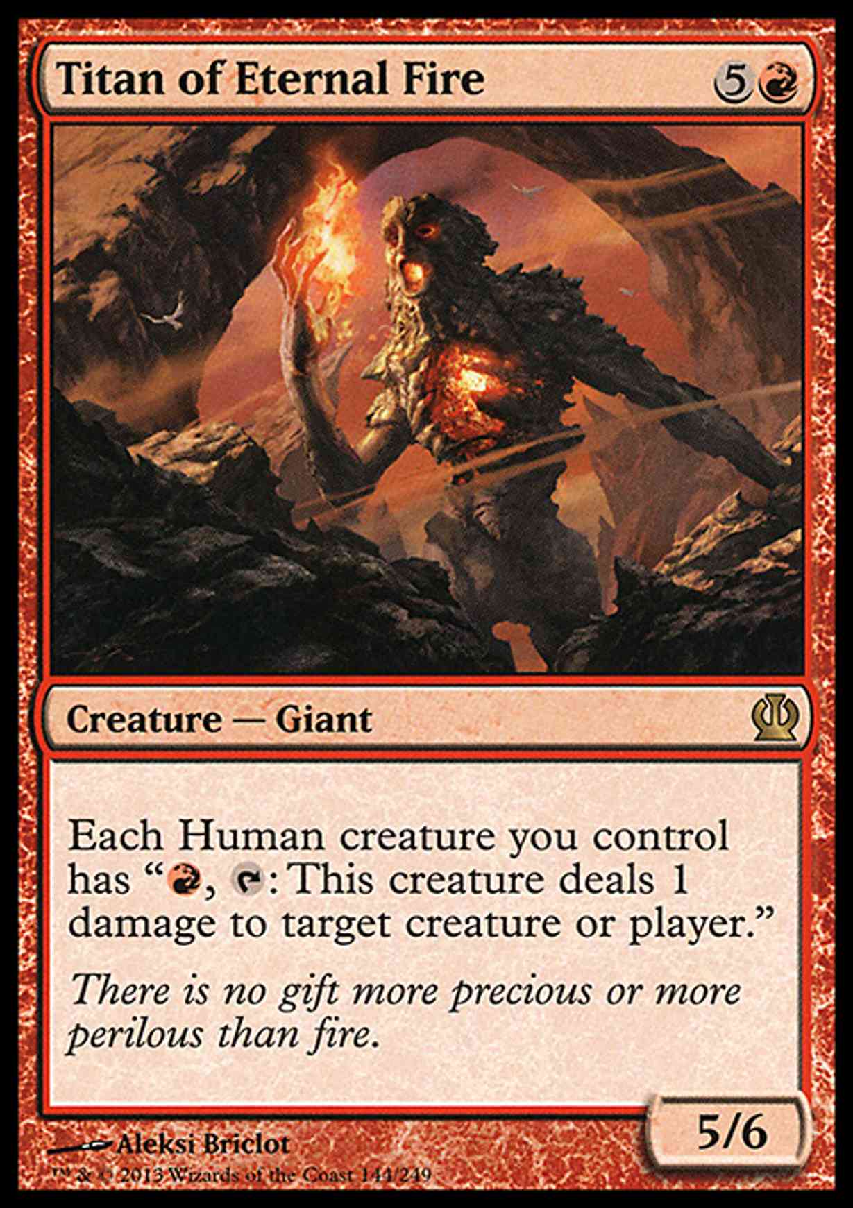Titan of Eternal Fire magic card front