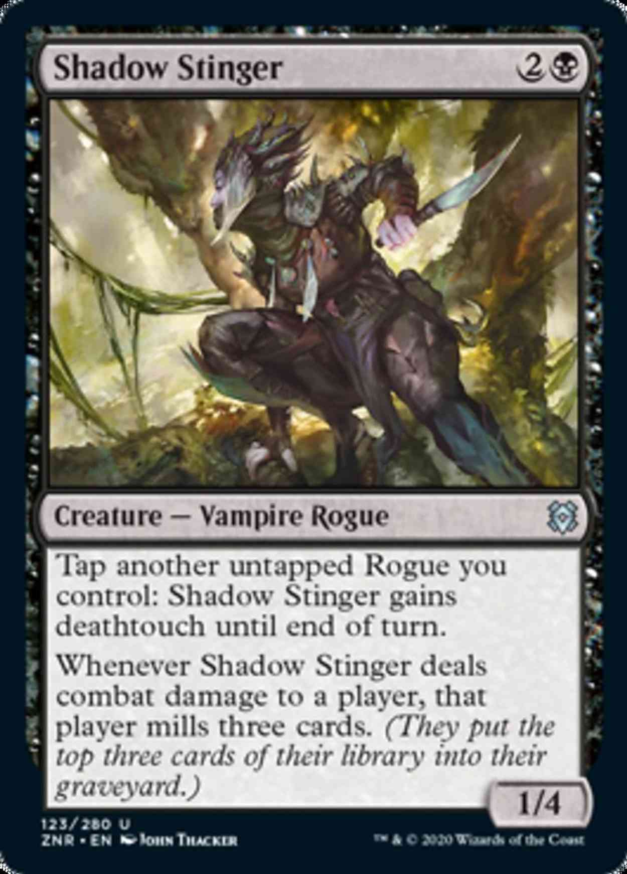 Shadow Stinger magic card front