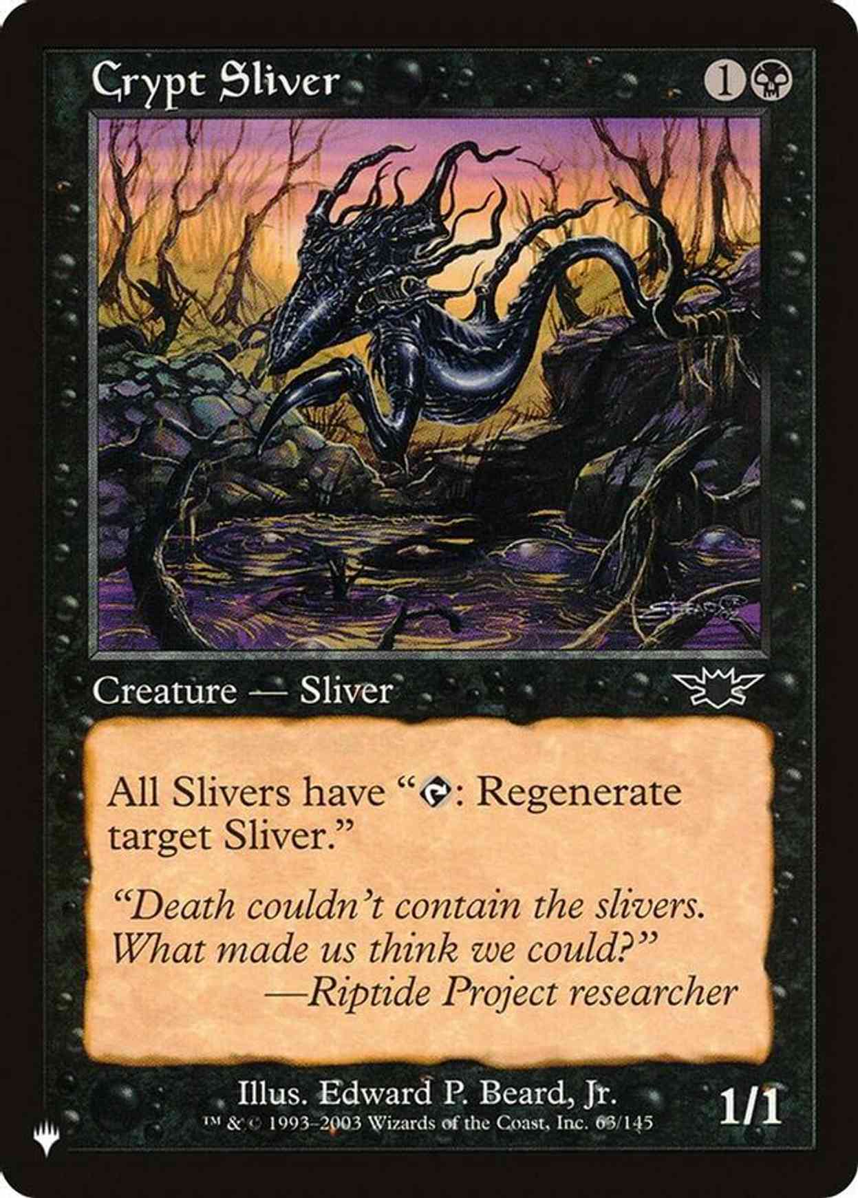 Crypt Sliver magic card front