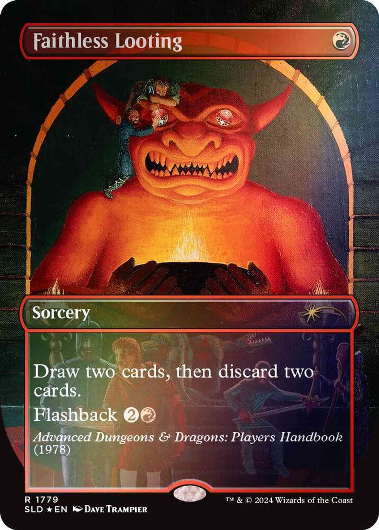 Faithless Looting (Rainbow Foil) magic card front