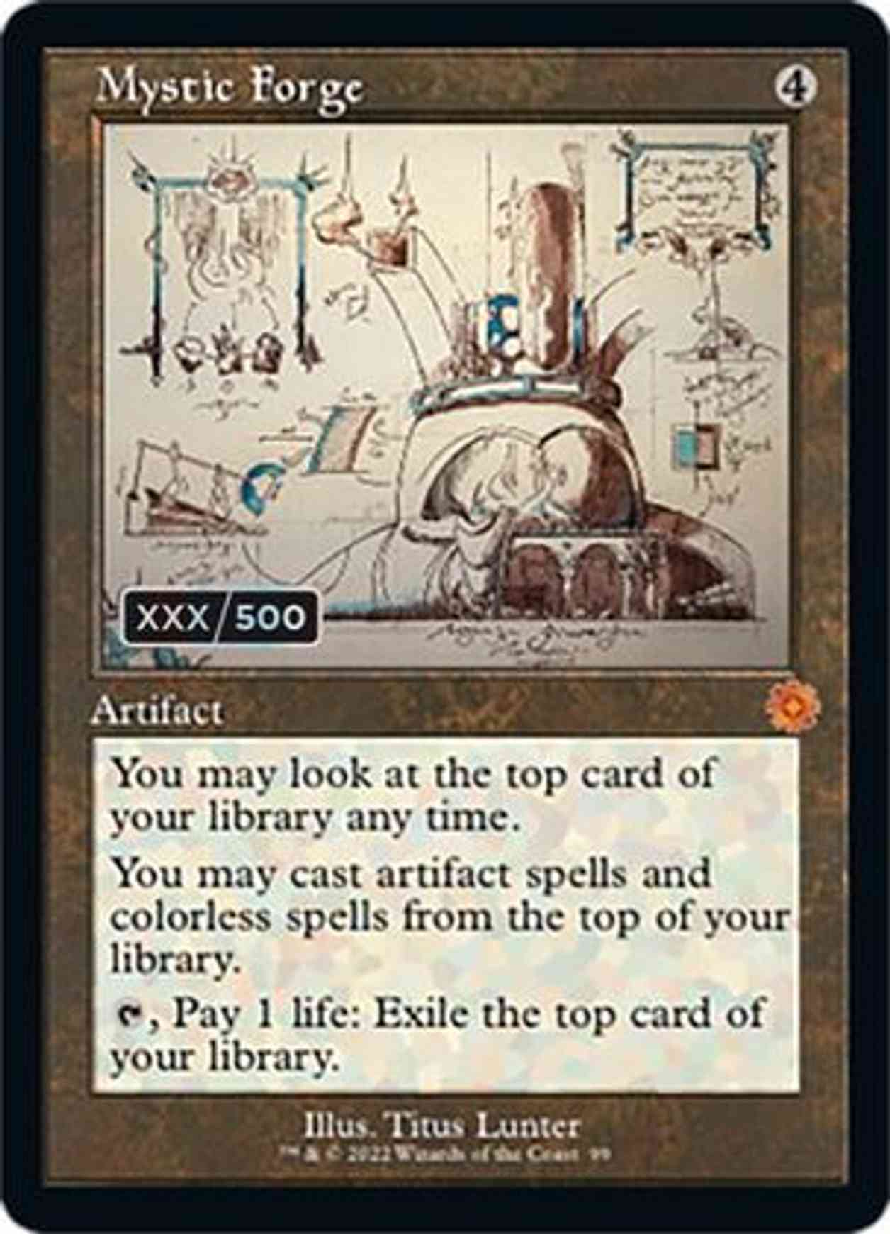 Mystic Forge (Schematic) (Serial Numbered) magic card front