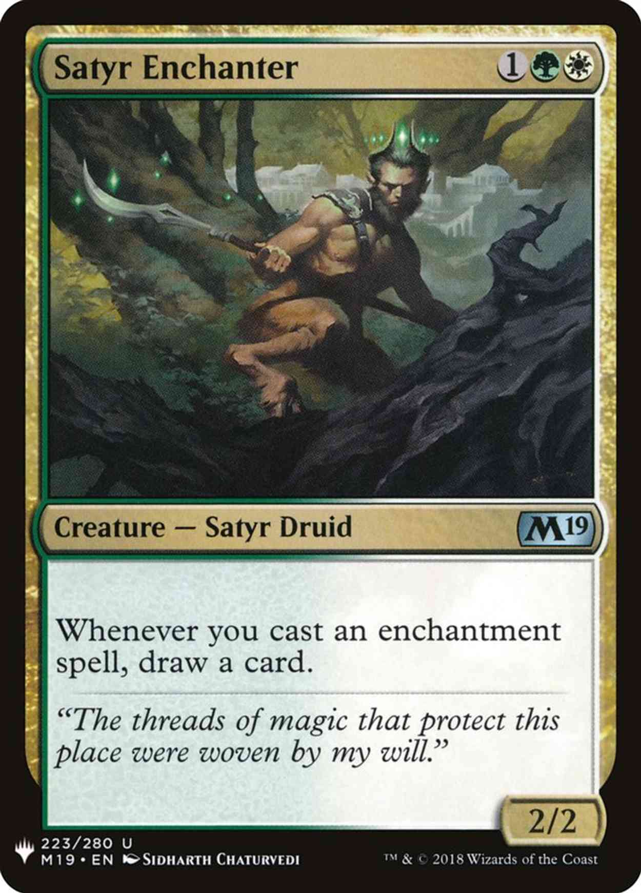 Satyr Enchanter magic card front