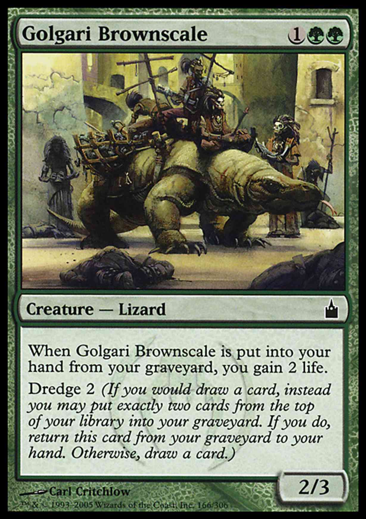 Golgari Brownscale magic card front