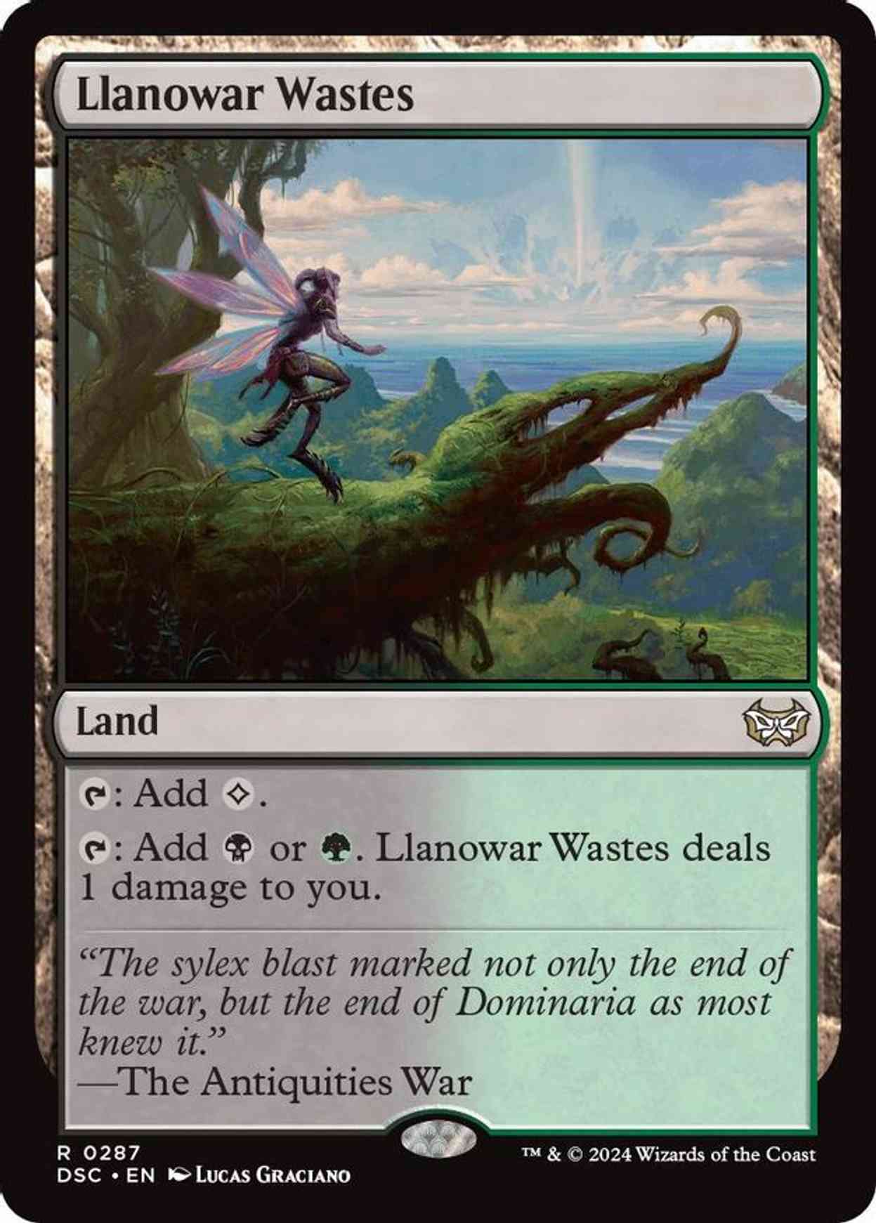 Llanowar Wastes magic card front