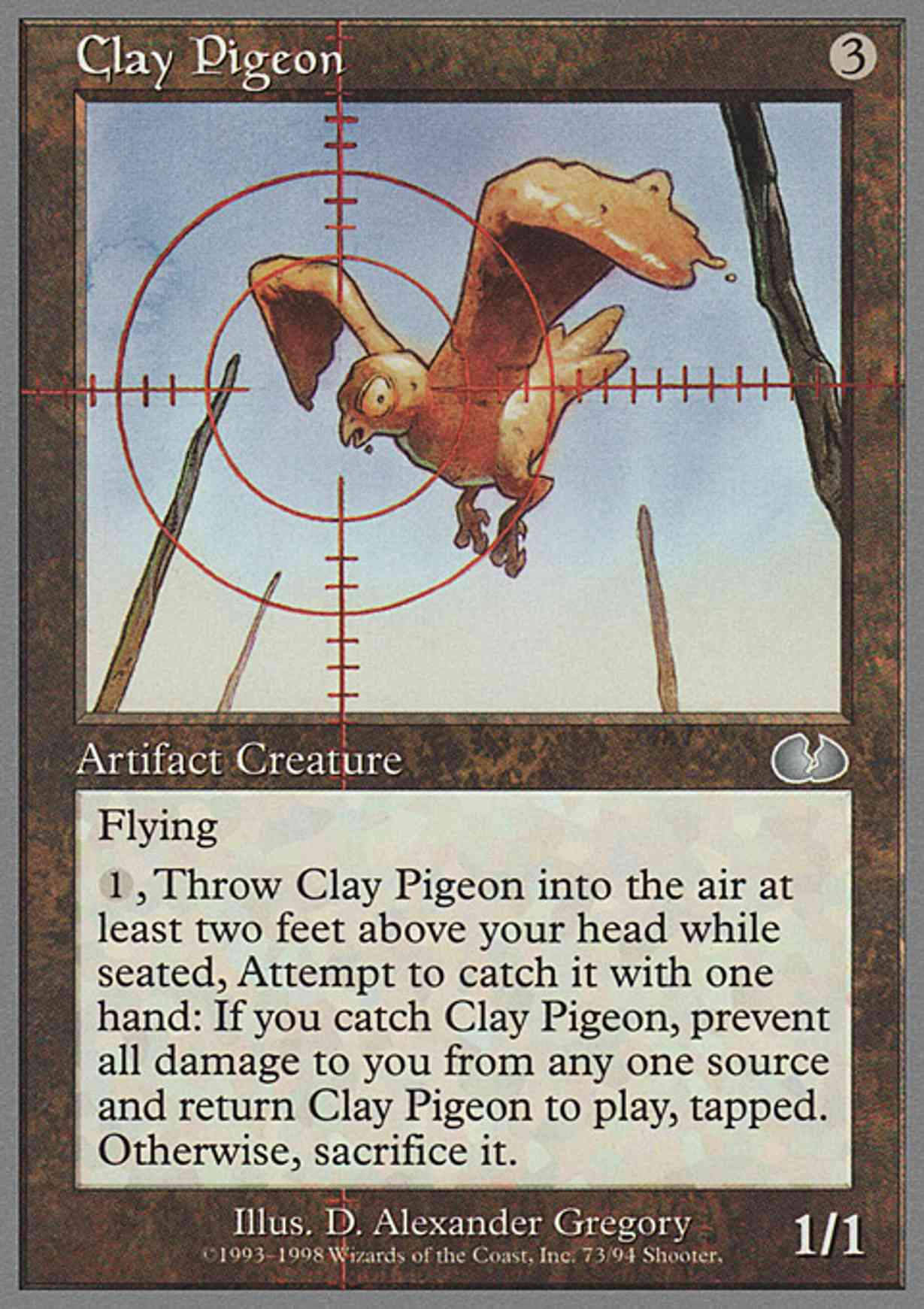 Clay Pigeon magic card front
