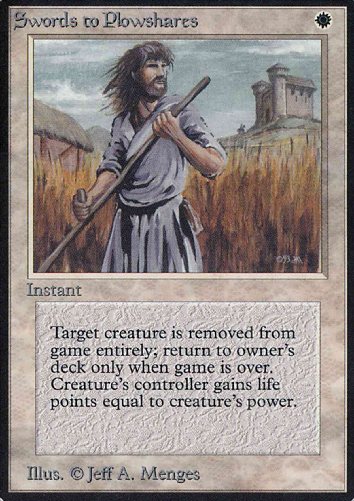 Swords to Plowshares (IE) magic card front