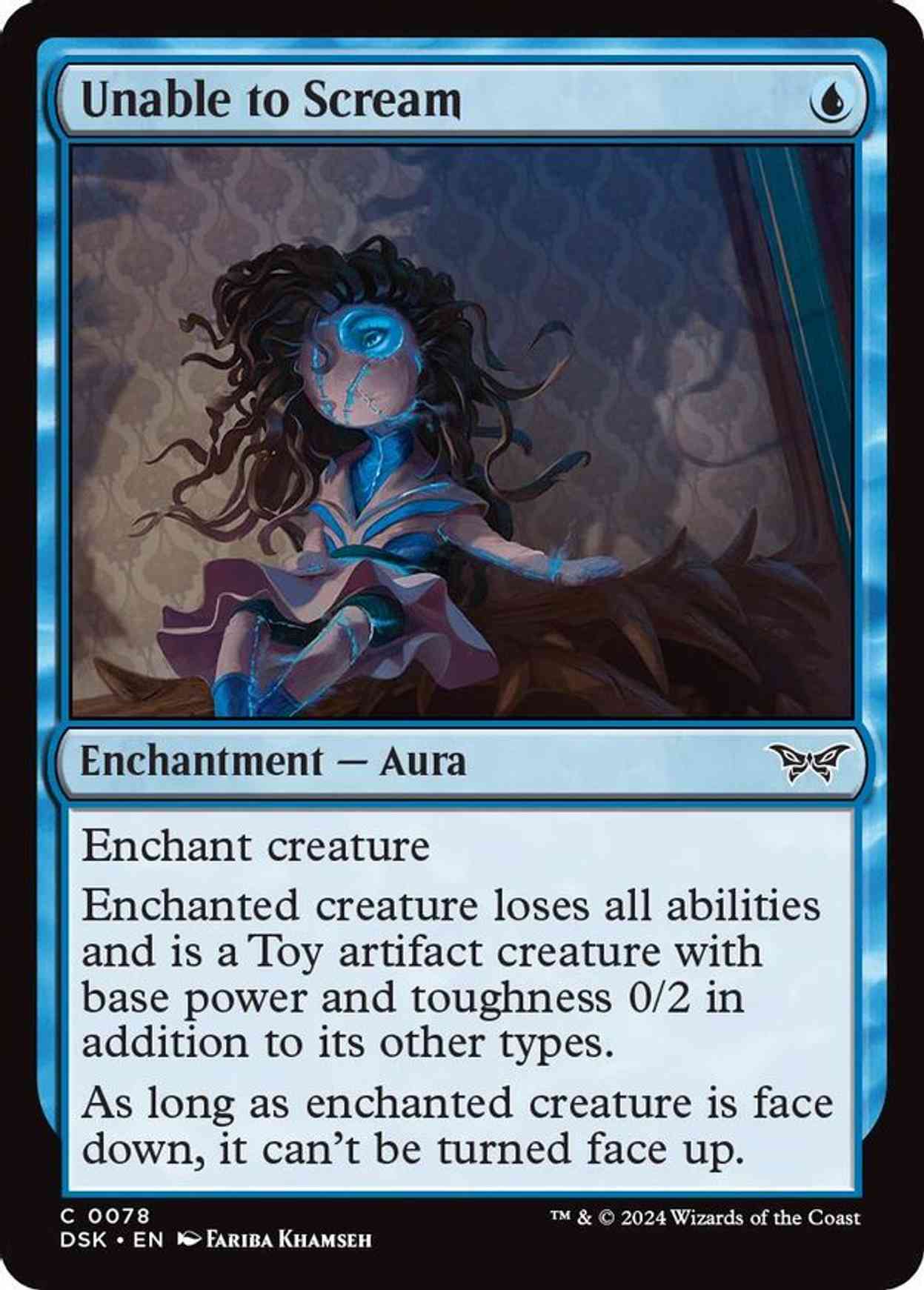 Unable to Scream magic card front