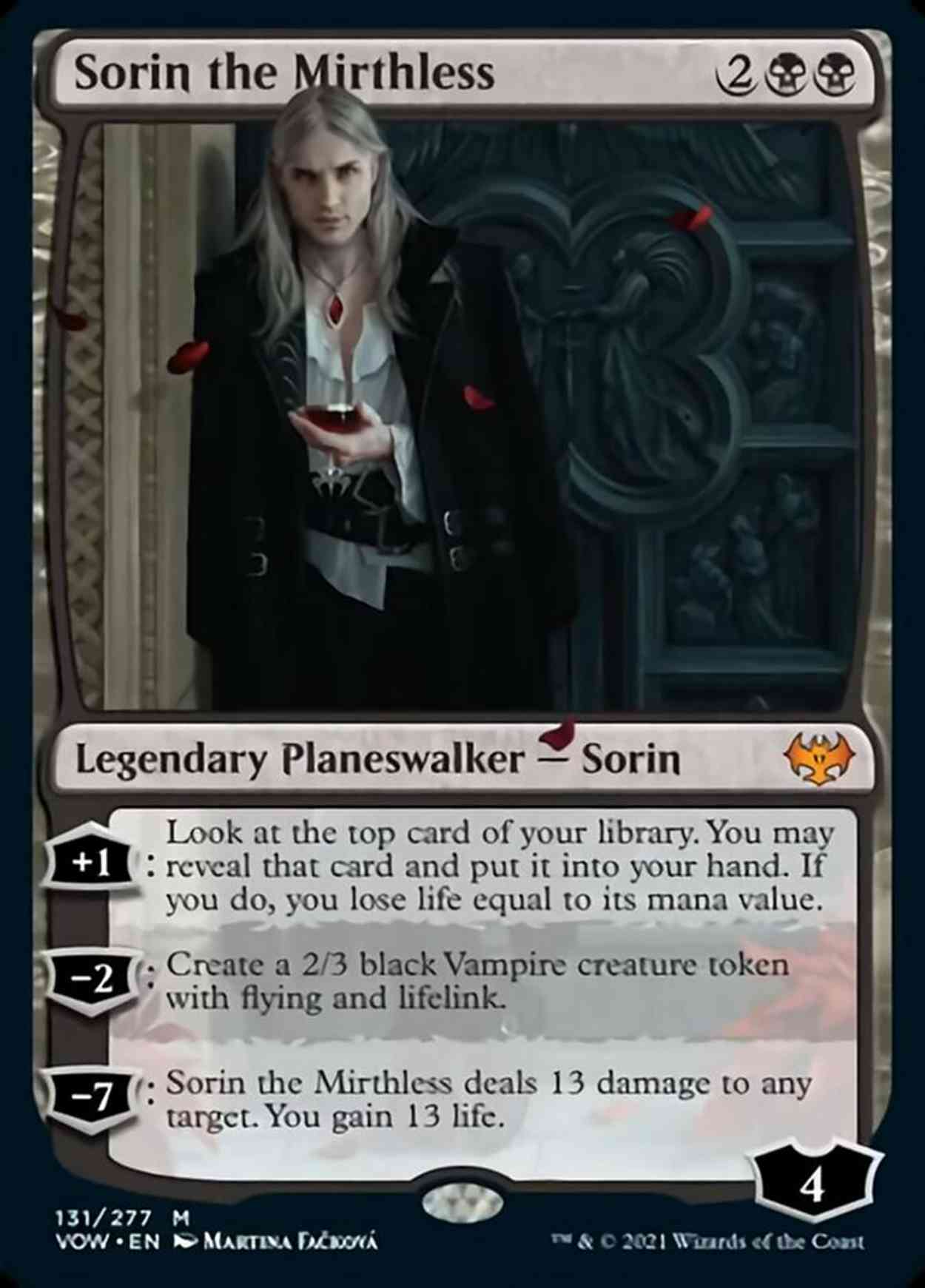 Sorin the Mirthless magic card front