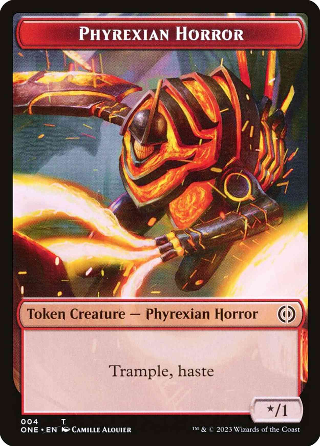 Phyrexian Horror (004) Token magic card front