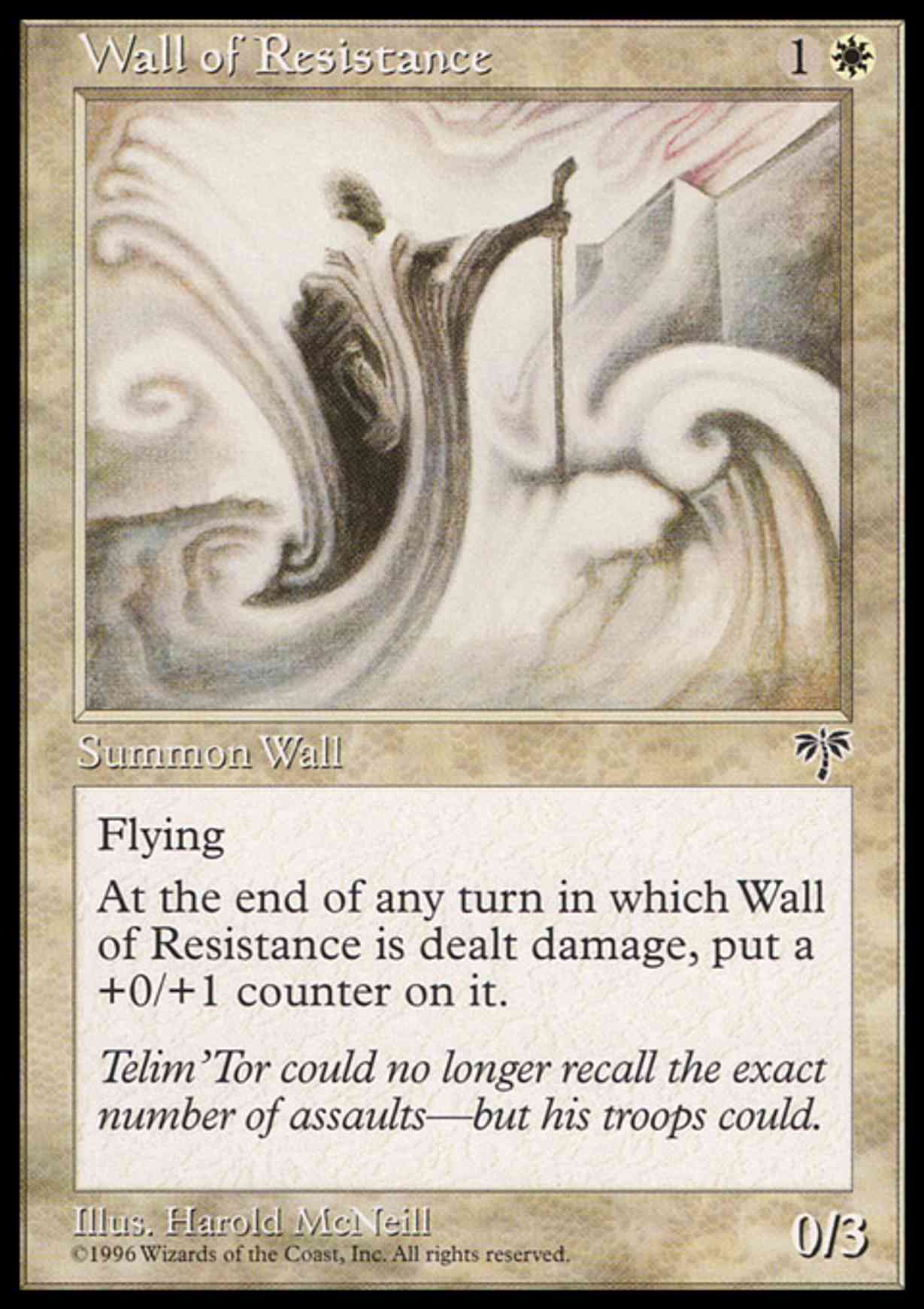 Wall of Resistance magic card front