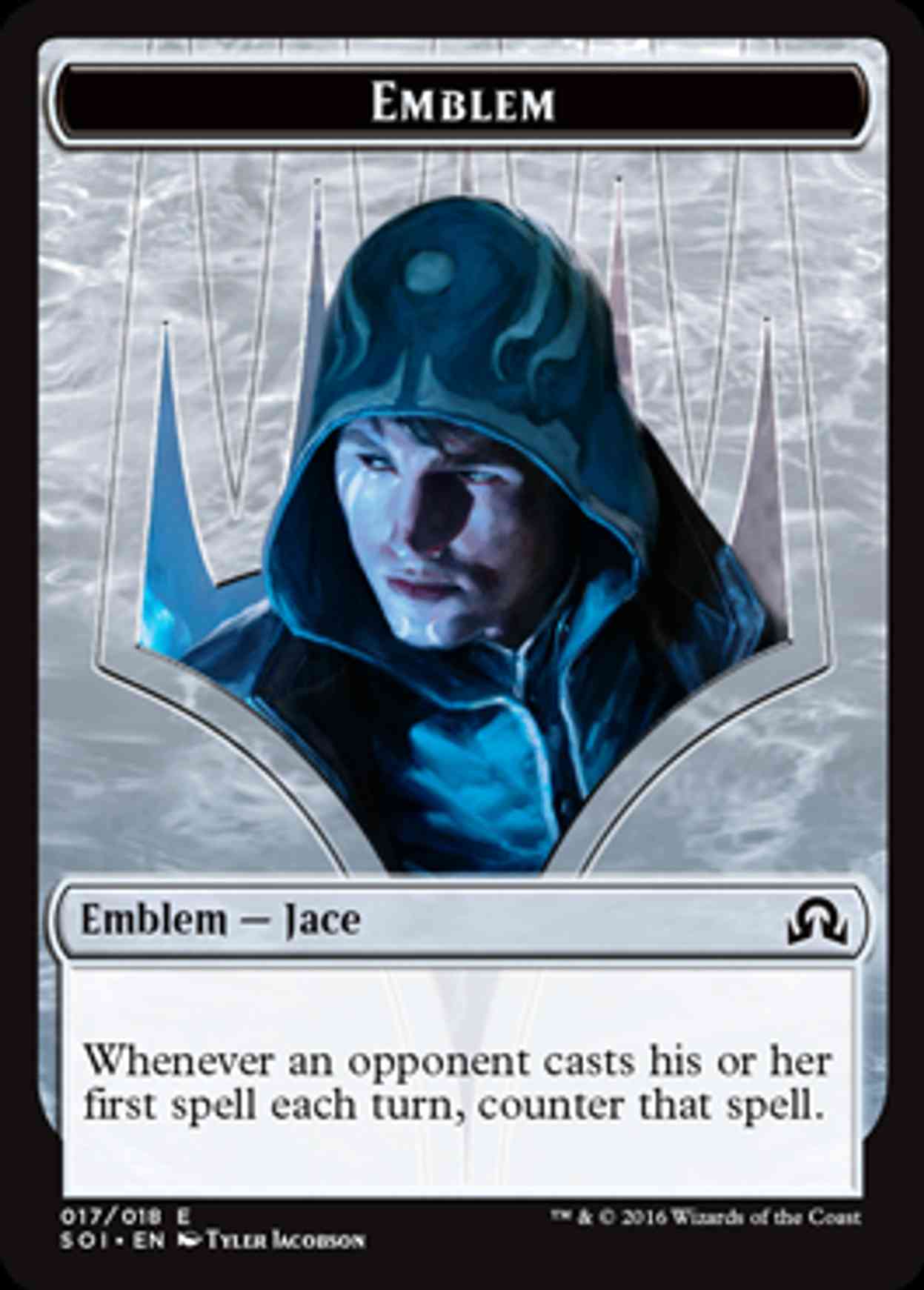 Emblem - Jace, Unraveler of Secrets magic card front