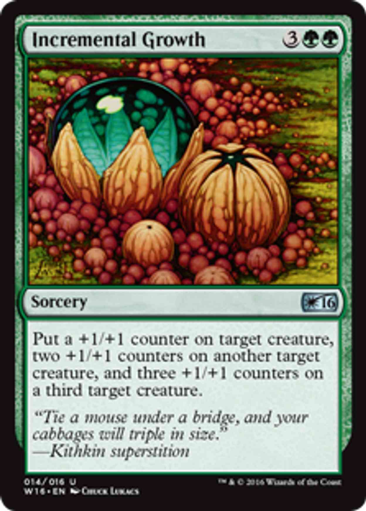 Incremental Growth magic card front