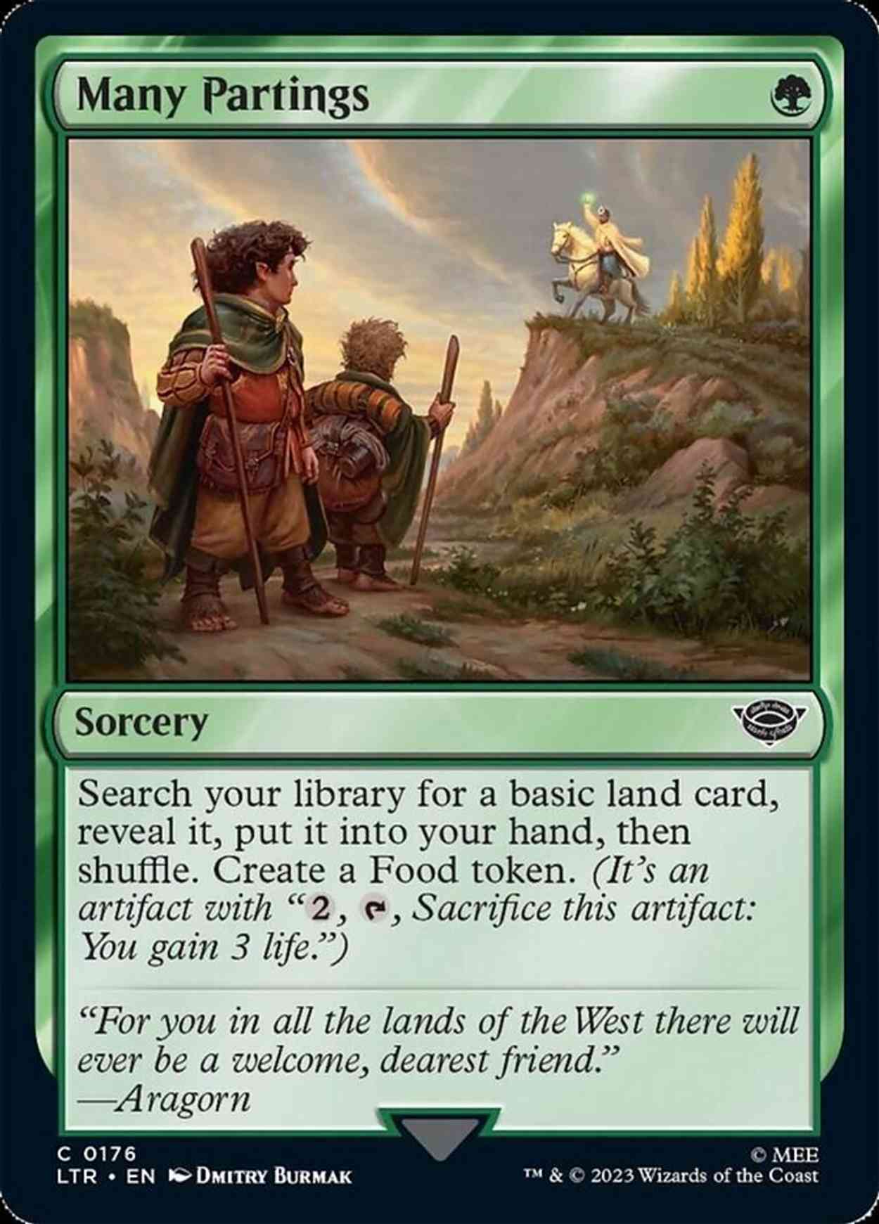 Many Partings magic card front