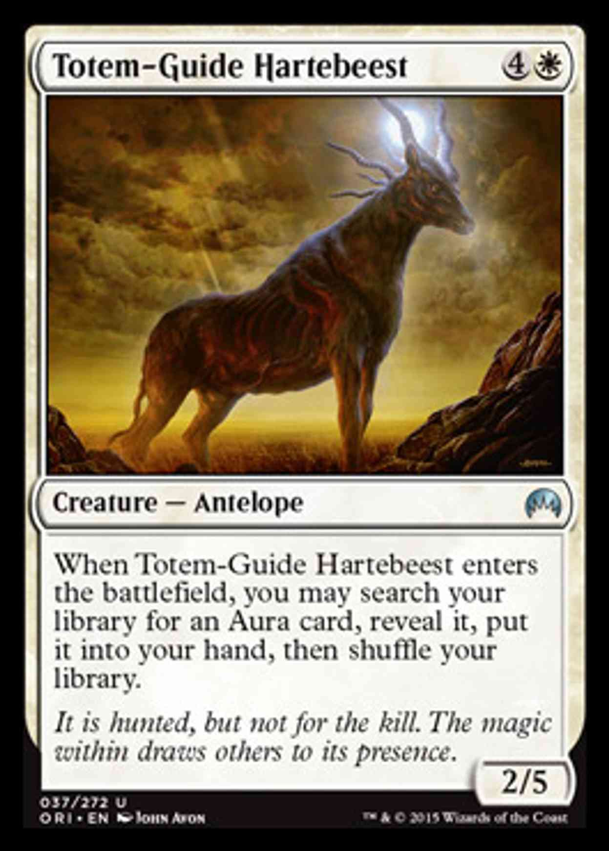 Totem-Guide Hartebeest magic card front