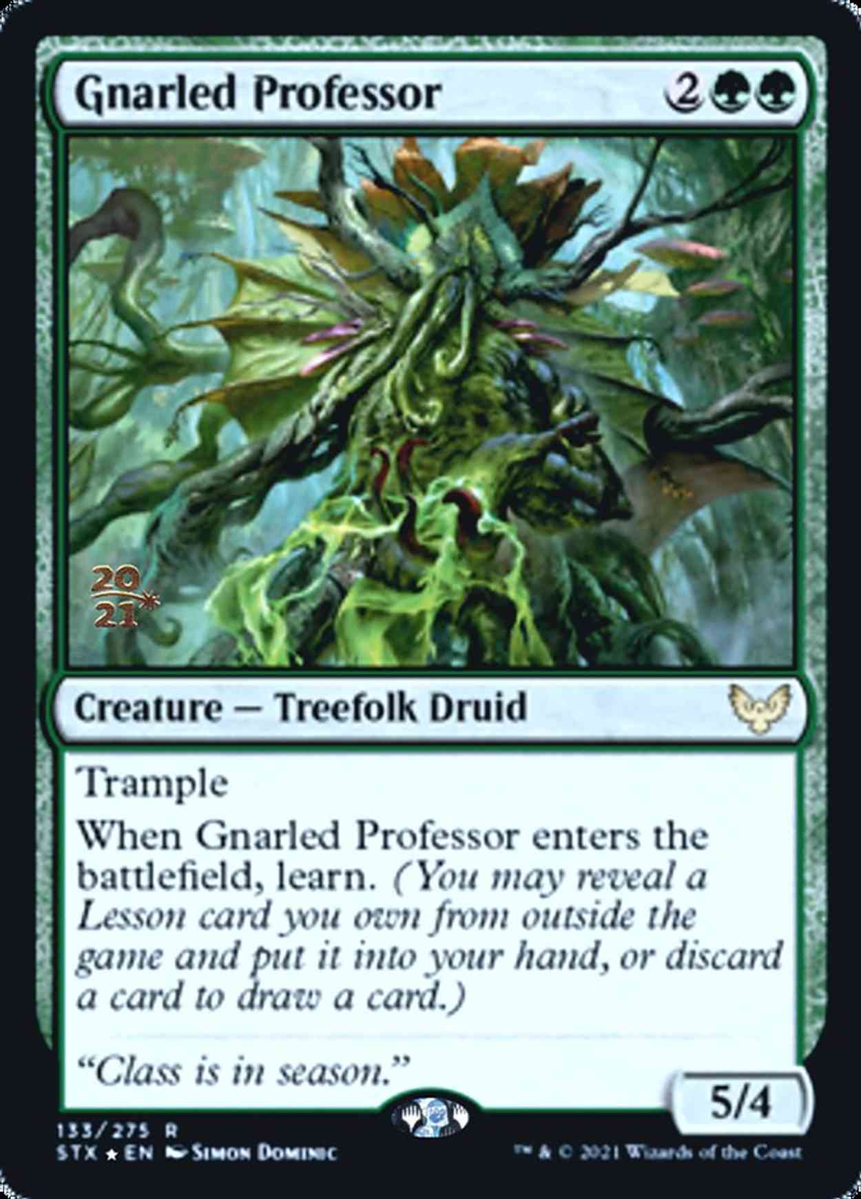 Gnarled Professor magic card front