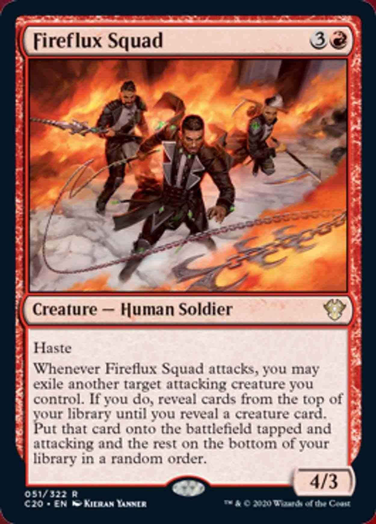Fireflux Squad magic card front