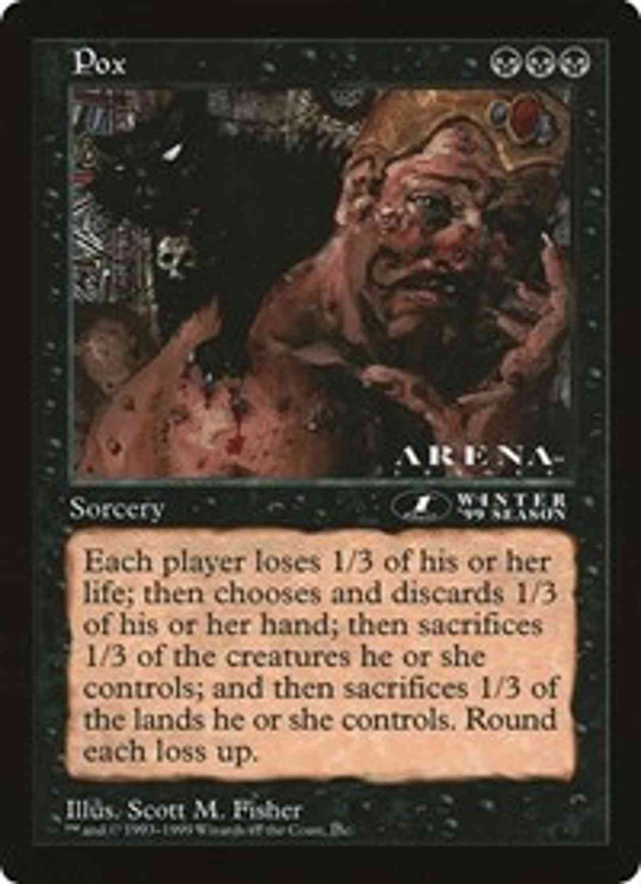 Pox (Oversized) magic card front