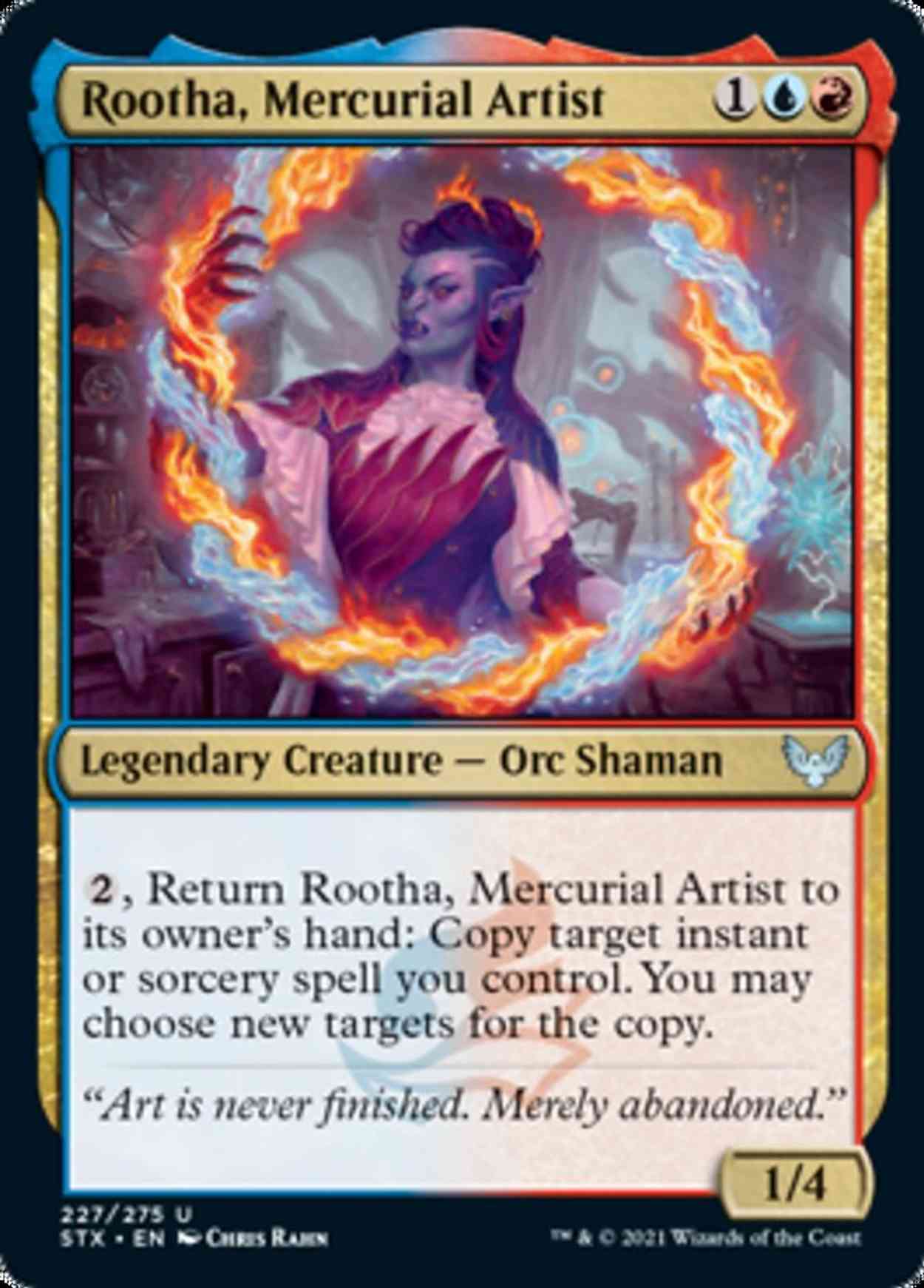 Rootha, Mercurial Artist magic card front