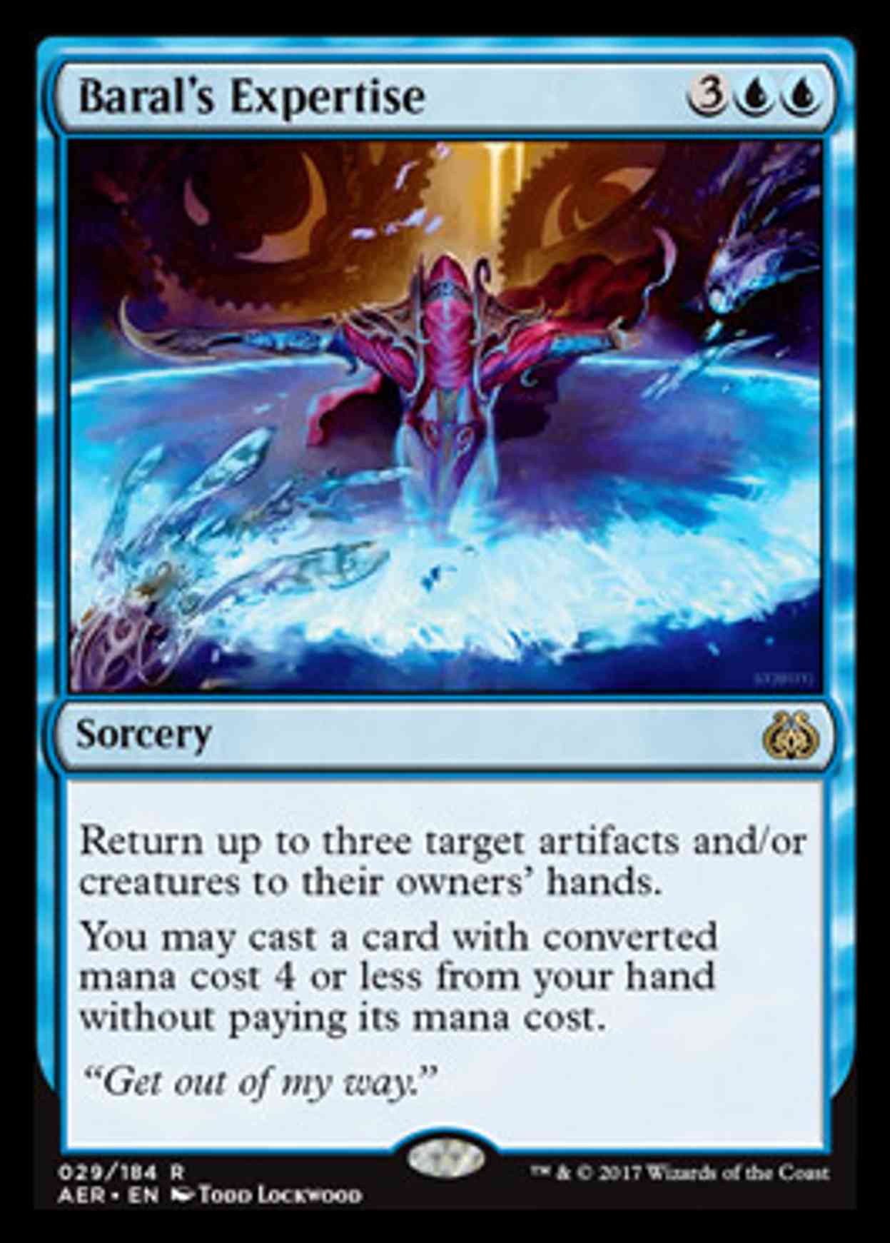 Baral's Expertise magic card front