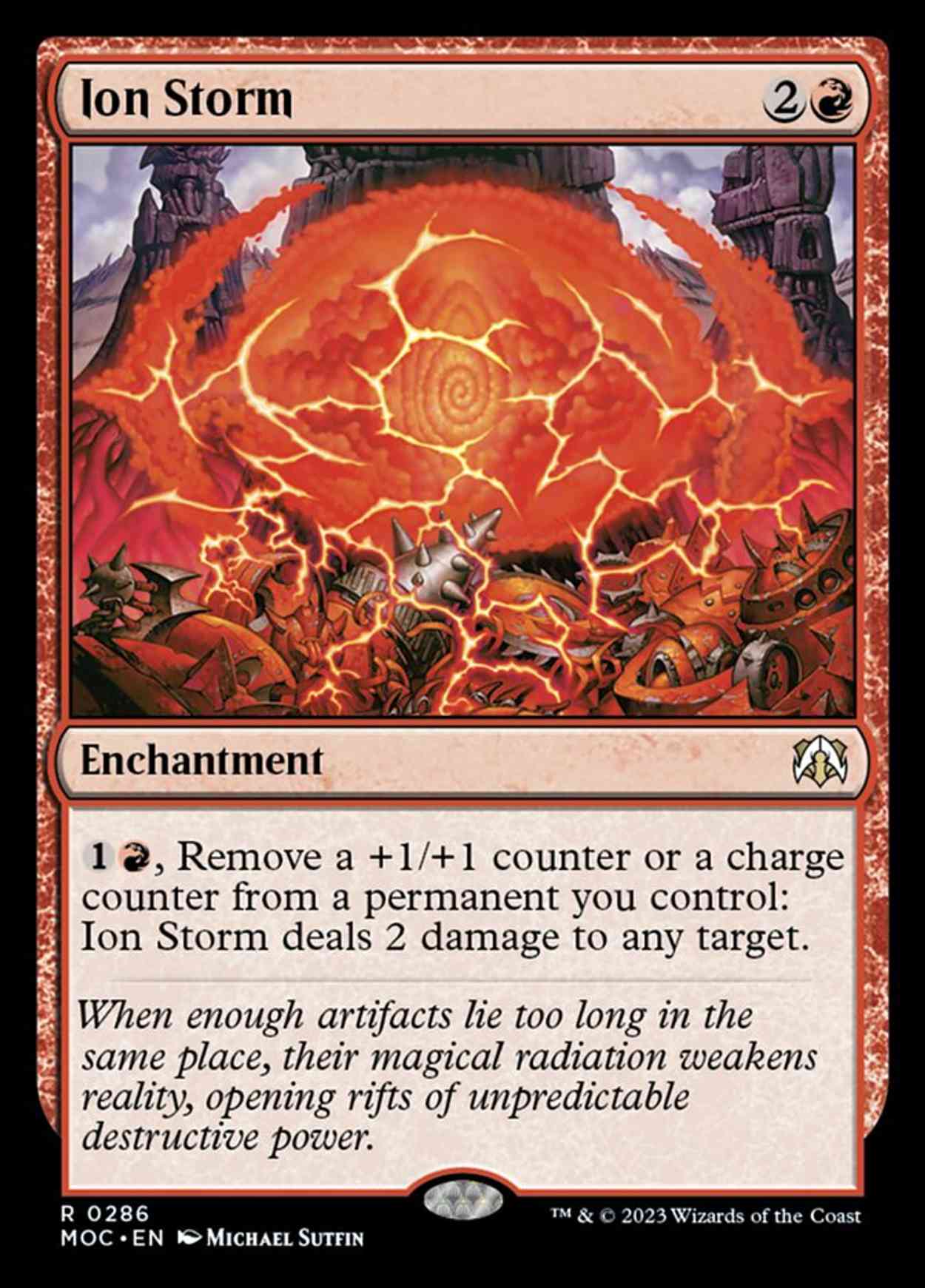 Ion Storm magic card front
