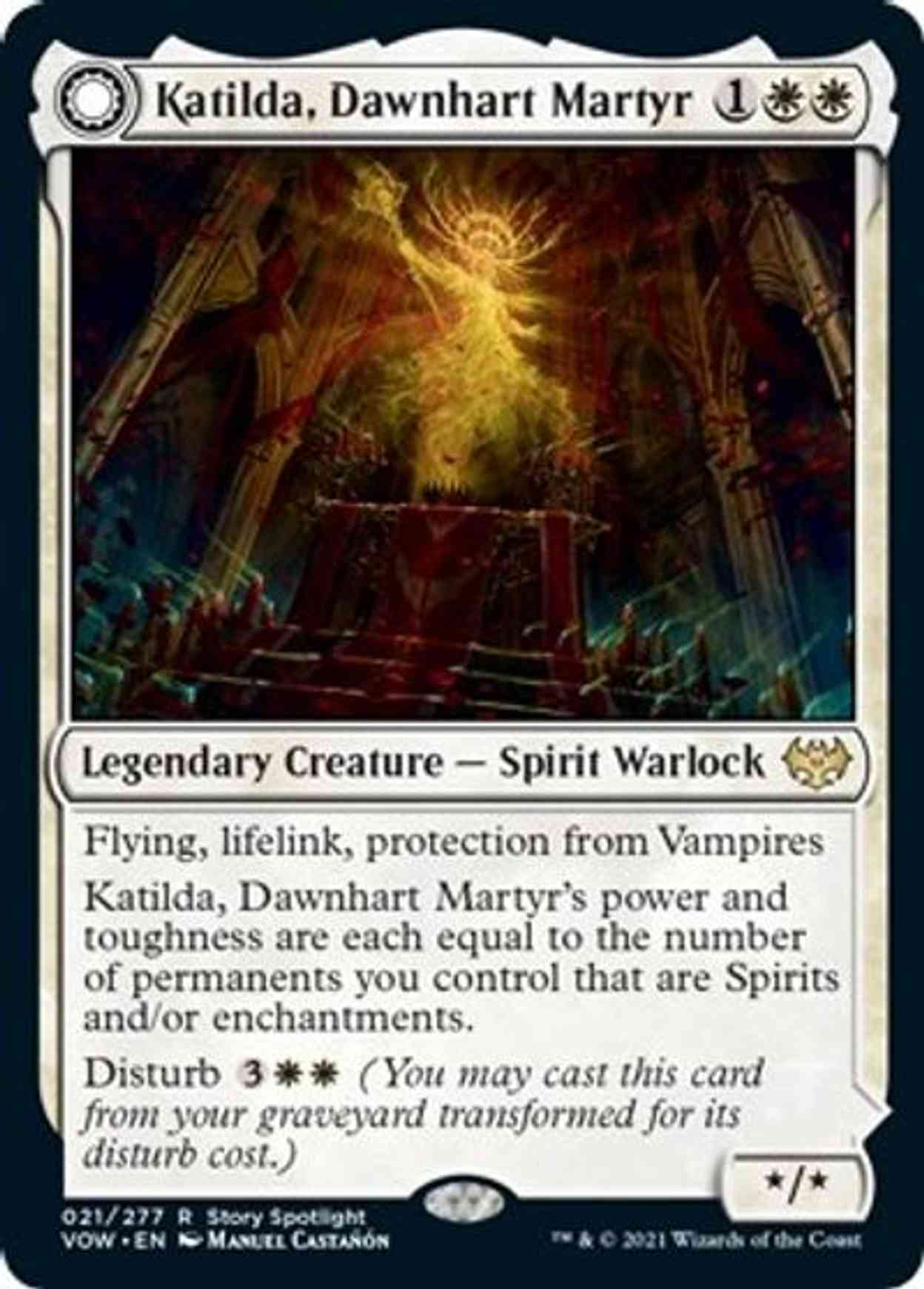 Katilda, Dawnhart Martyr magic card front