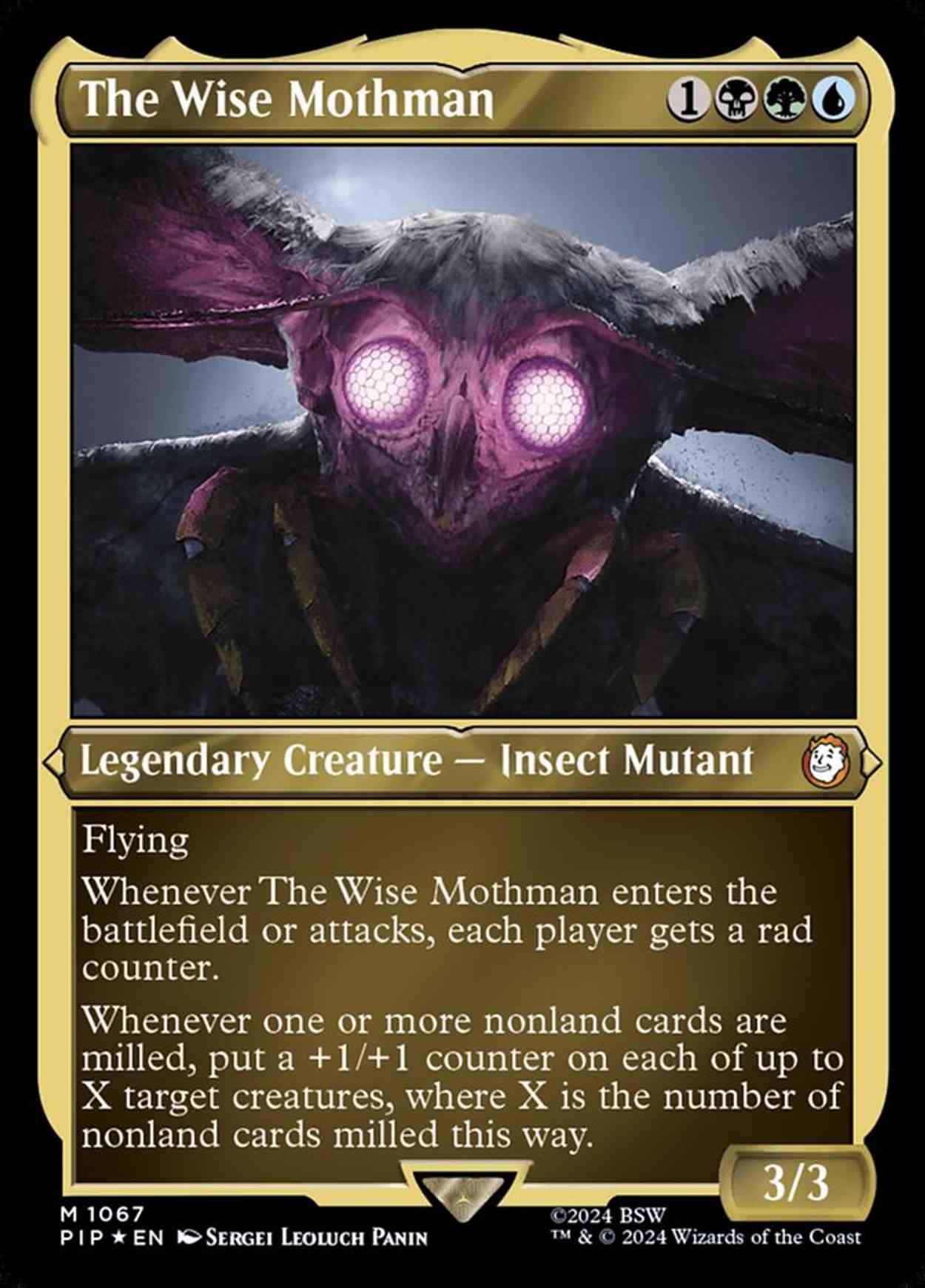 The Wise Mothman (Display Commander) - Thick Stock magic card front