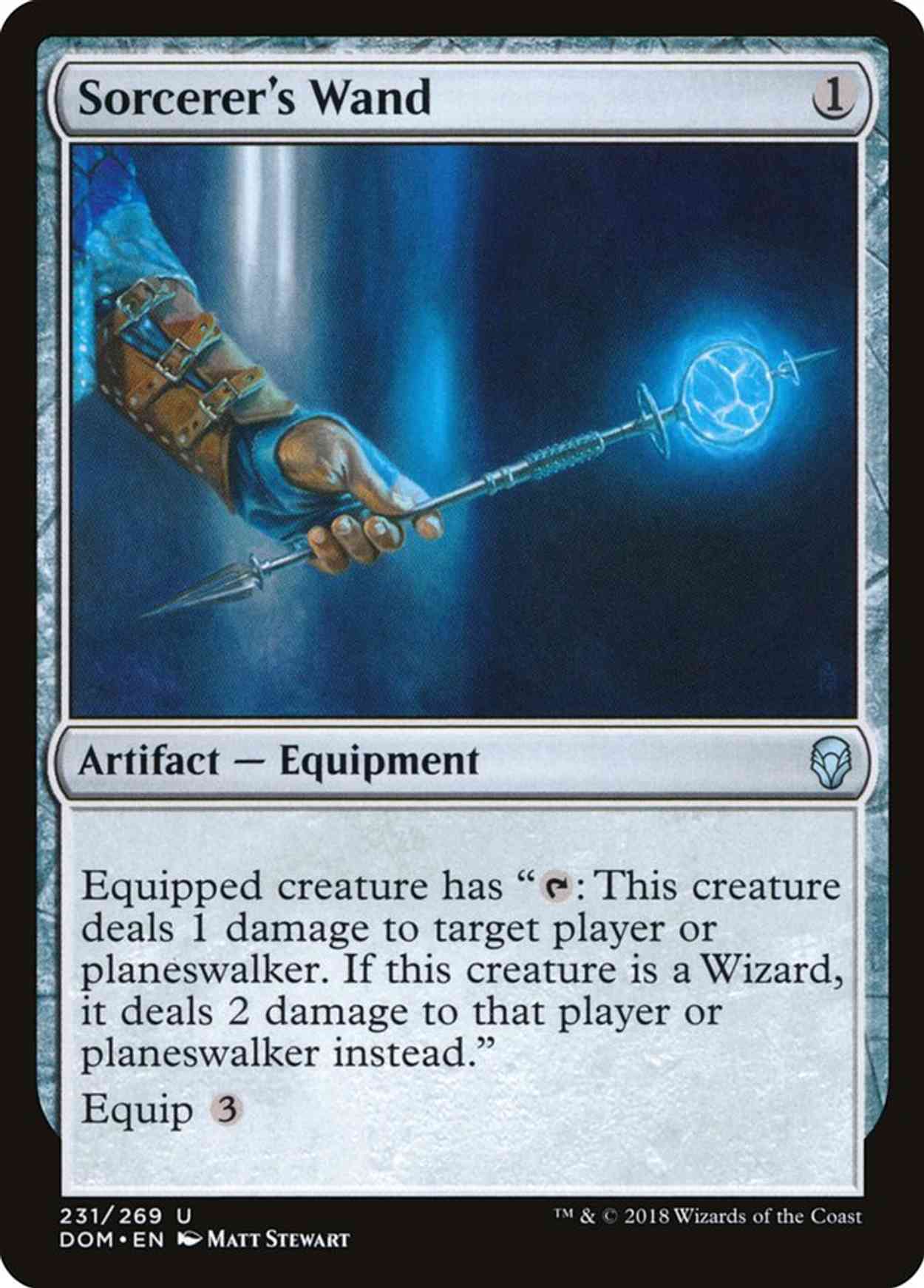 Sorcerer's Wand magic card front