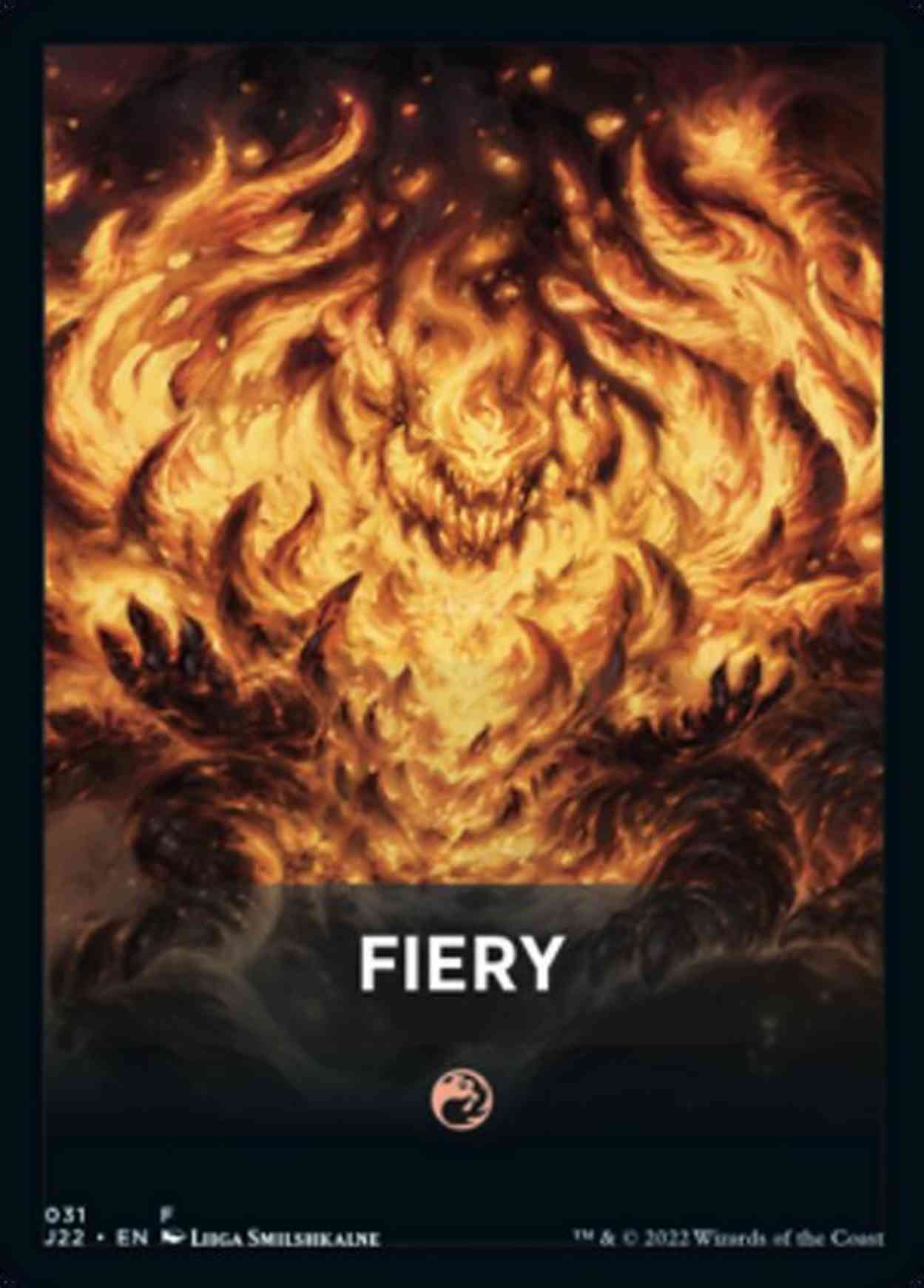 Fiery Theme Card magic card front
