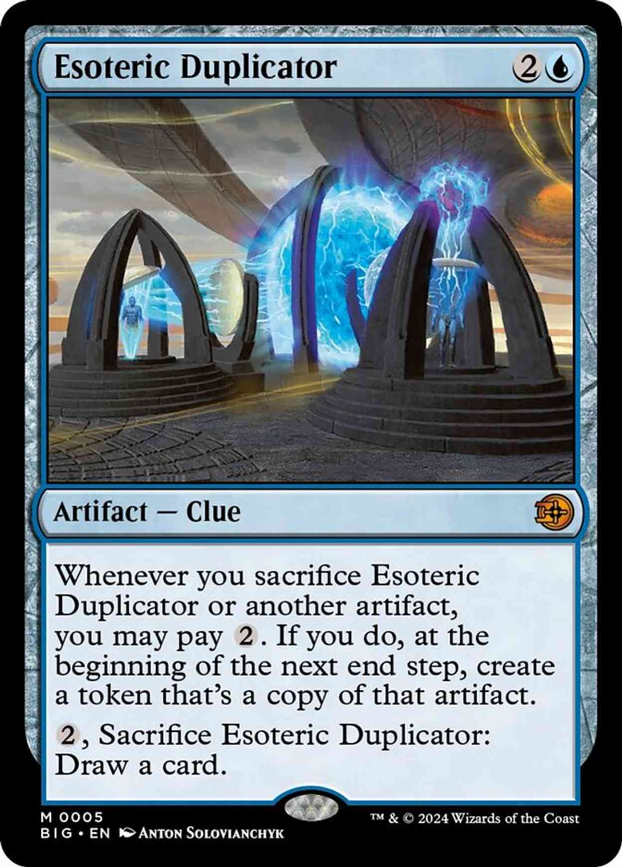 Esoteric Duplicator magic card front