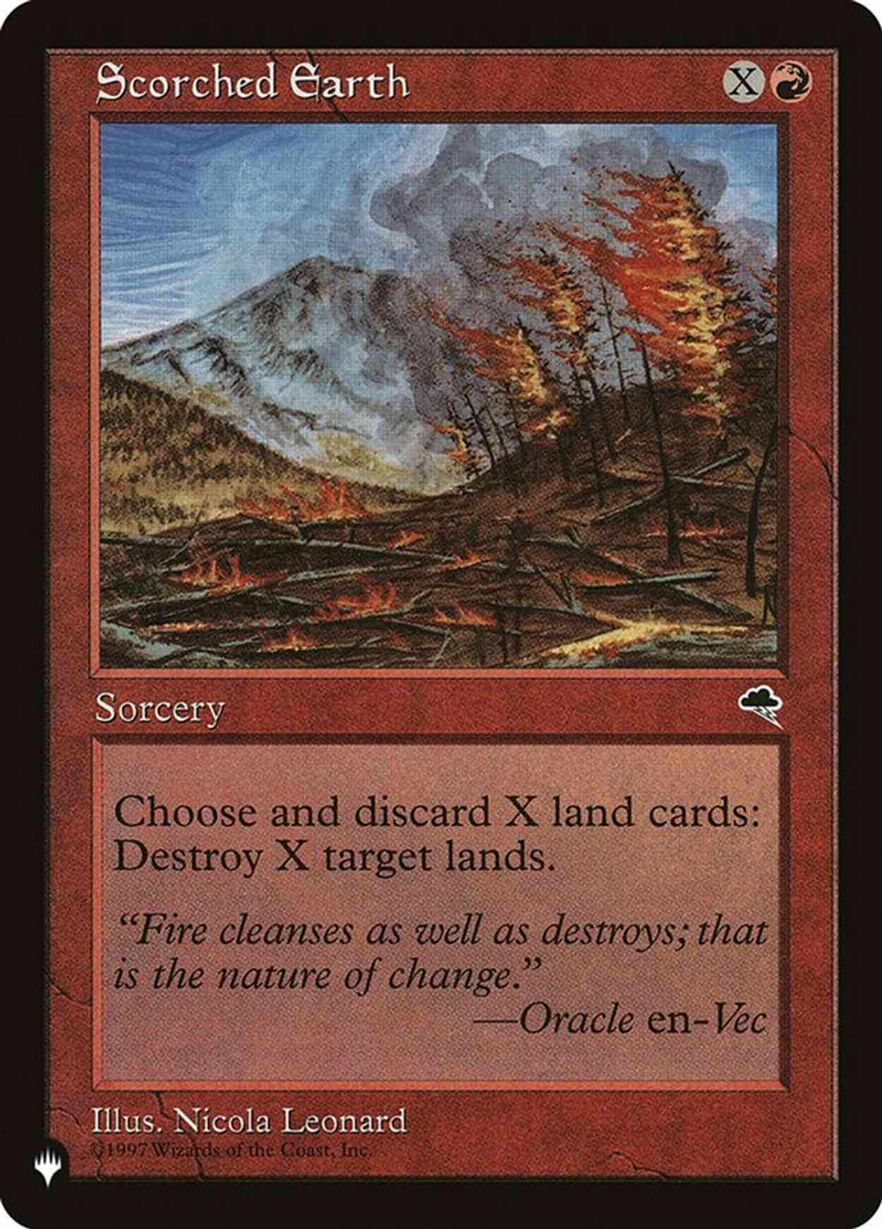 Scorched Earth magic card front