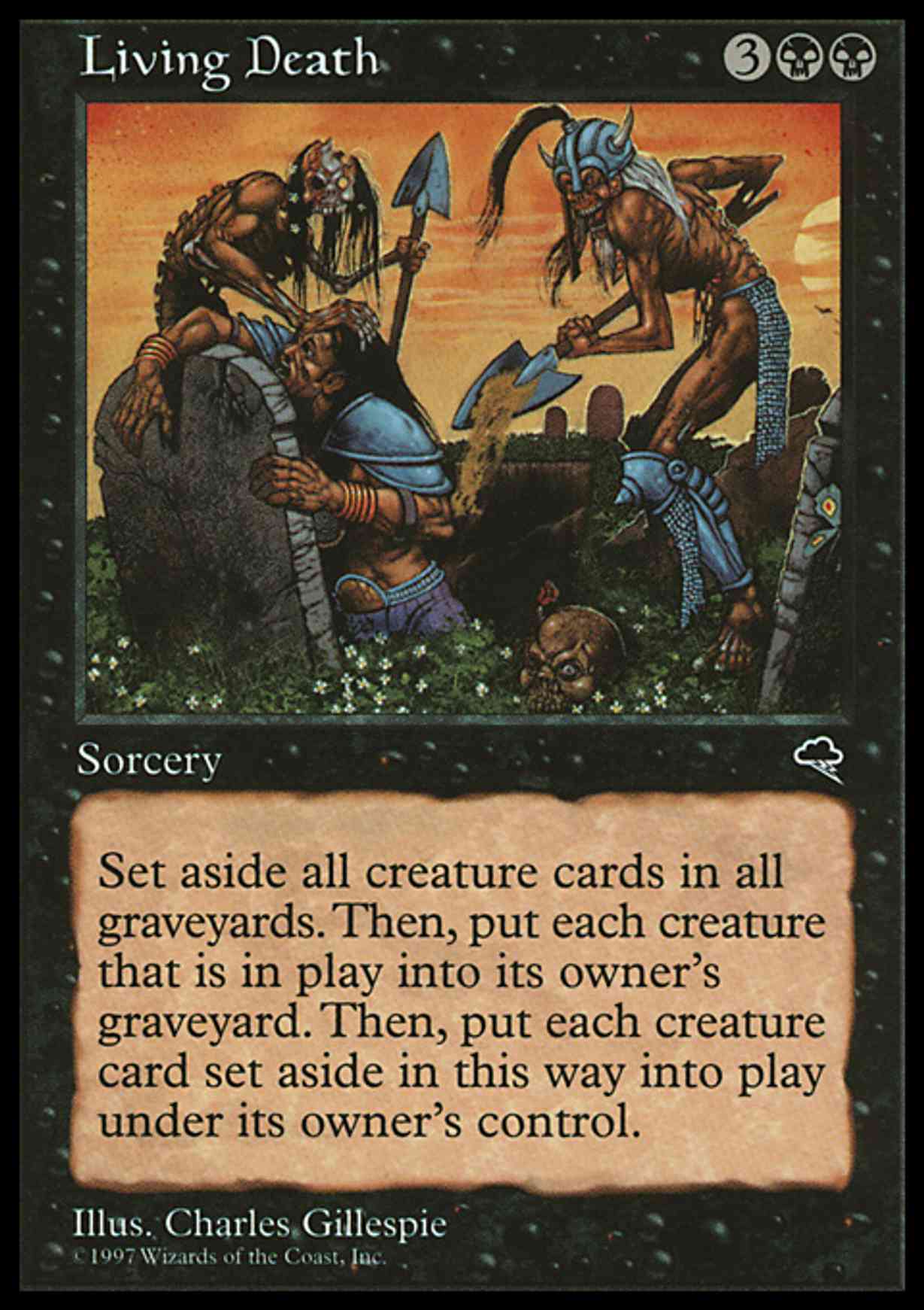 Living Death magic card front