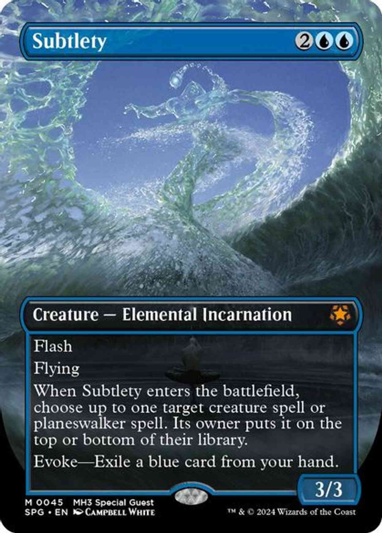 Subtlety (Borderless) magic card front