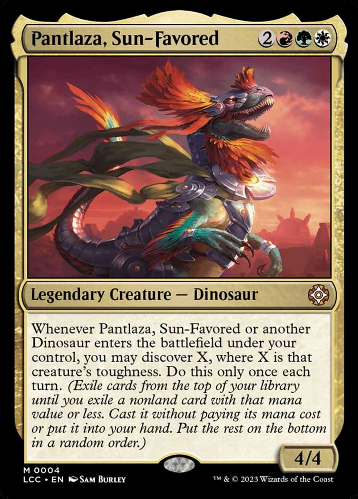 Pantlaza, Sun-Favored magic card front