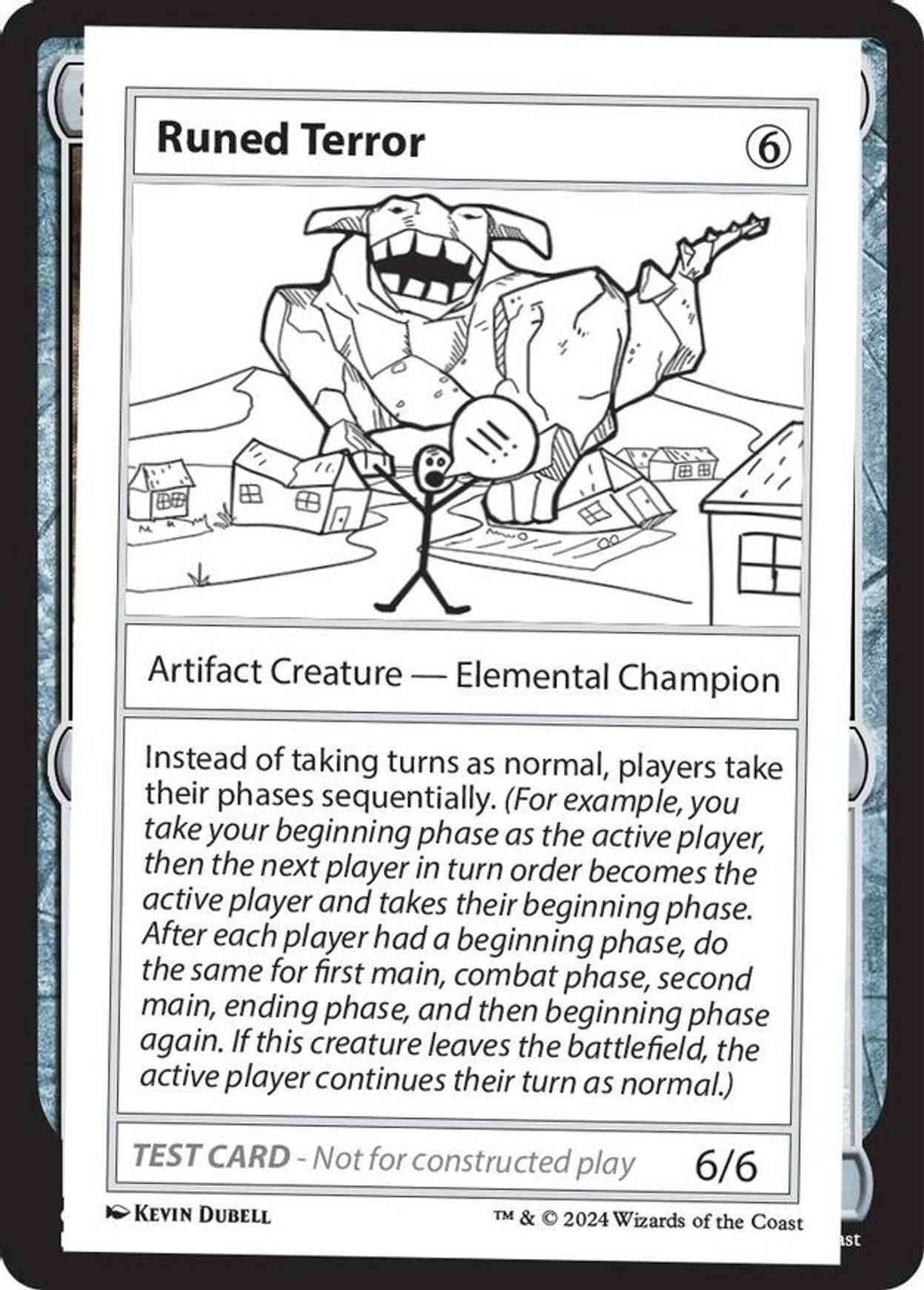 Runed Terror magic card front