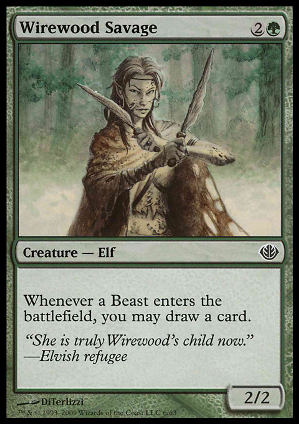 Wirewood Savage magic card front