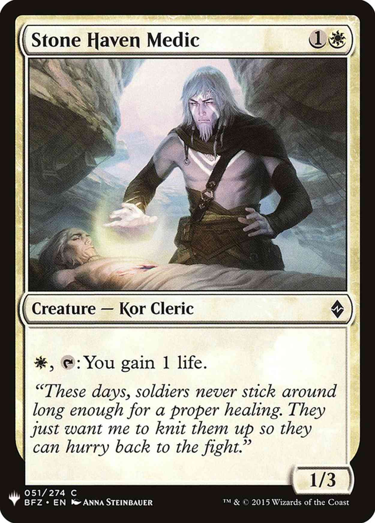 Stone Haven Medic magic card front