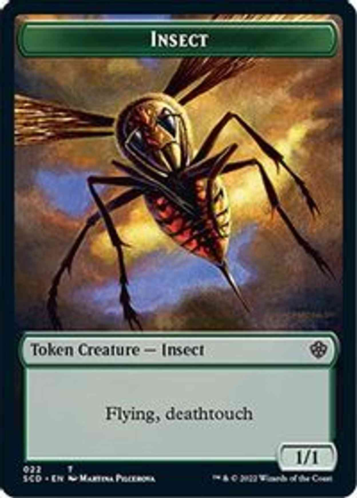 Insect // Human Double-sided Token magic card front