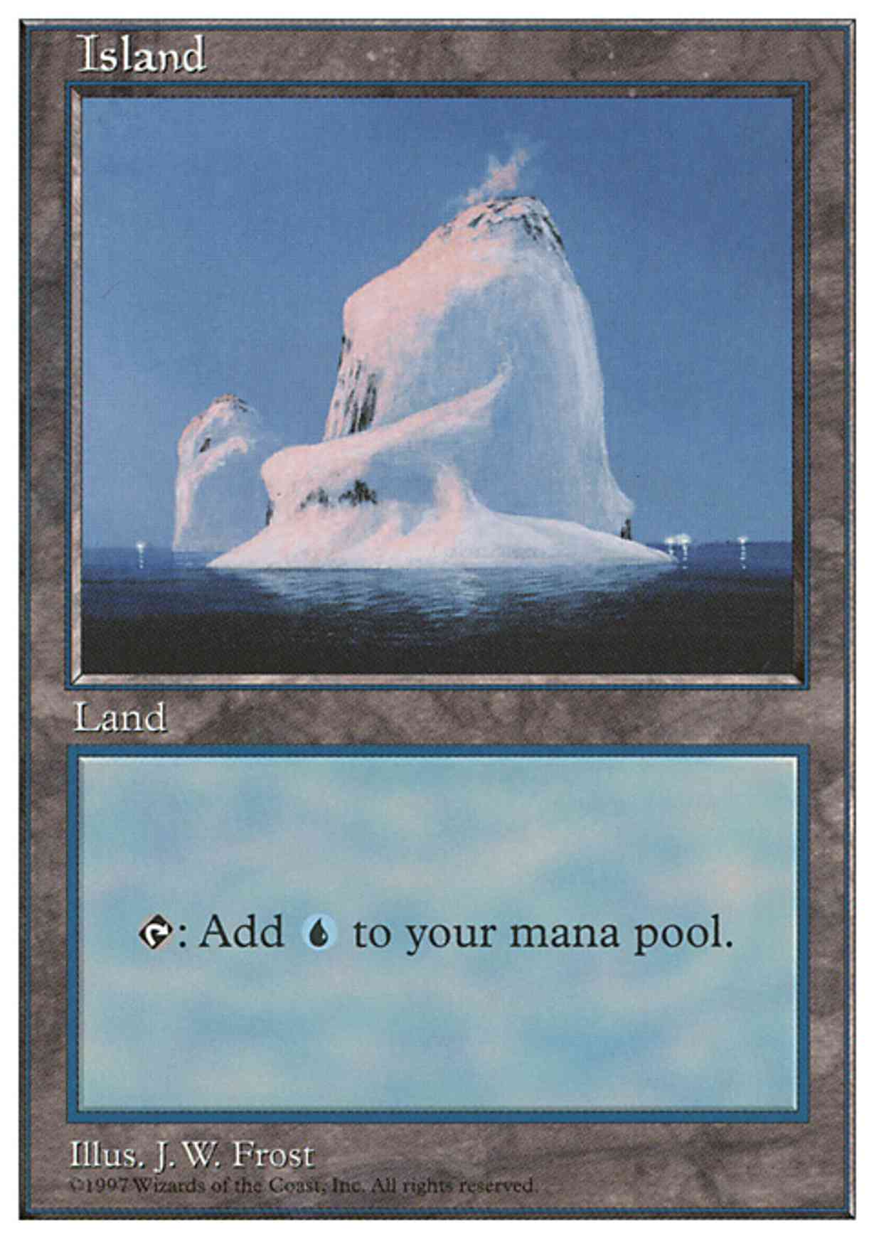Island (437) magic card front