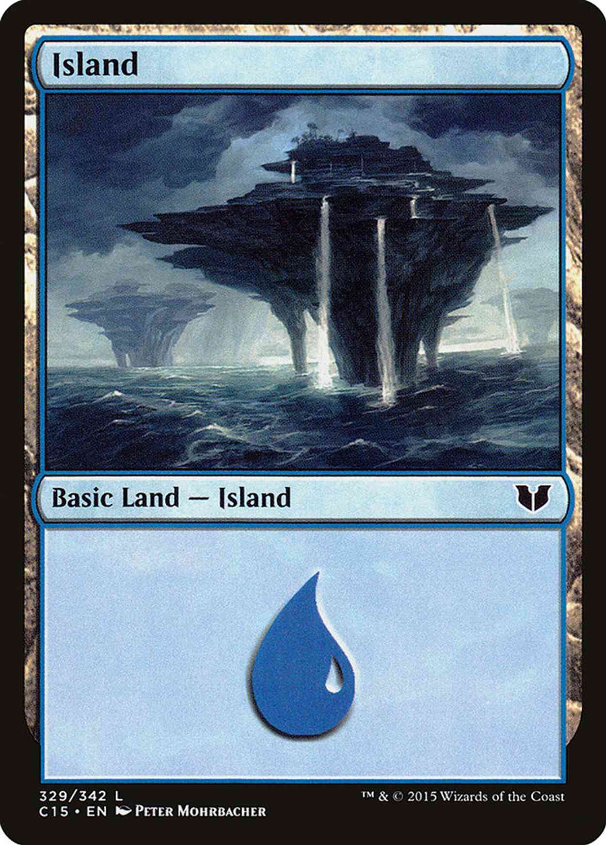 Island (329) magic card front