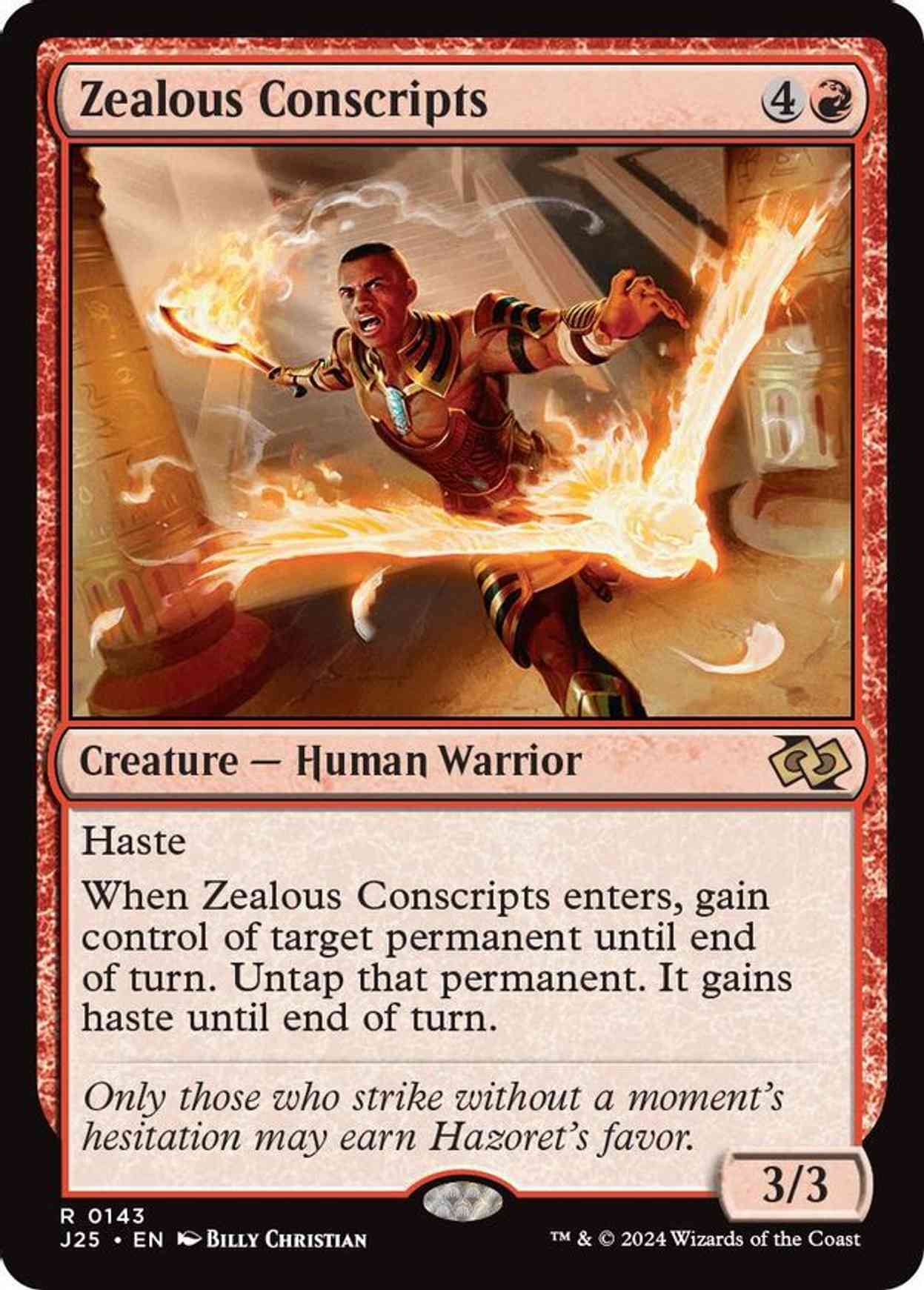 Zealous Conscripts magic card front