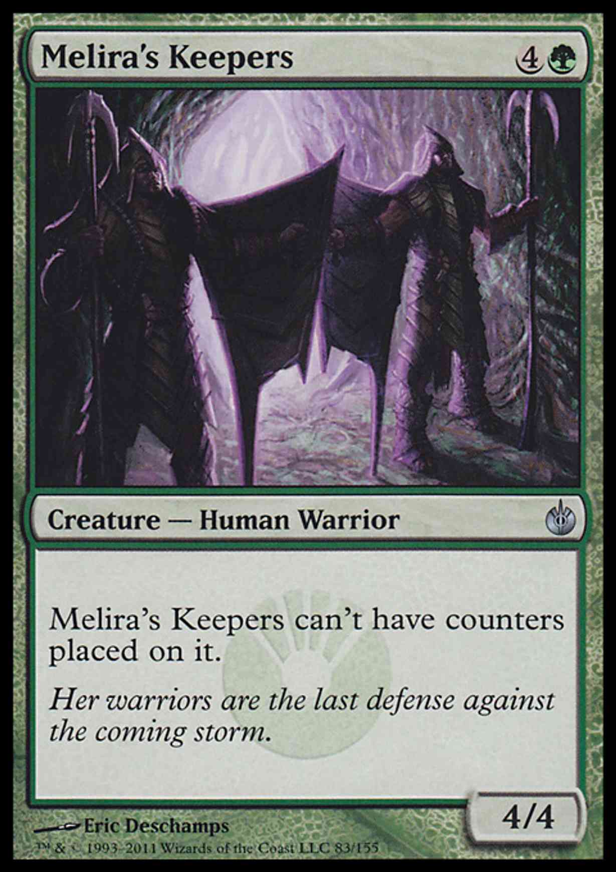 Melira's Keepers magic card front