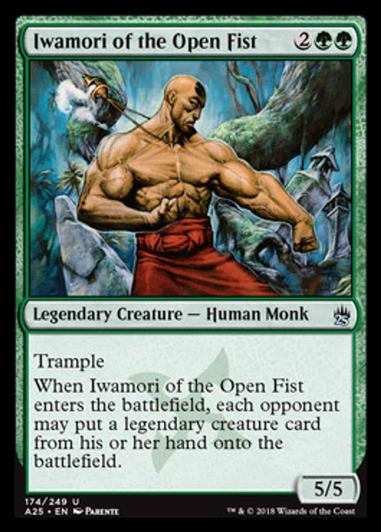 Iwamori of the Open Fist magic card front