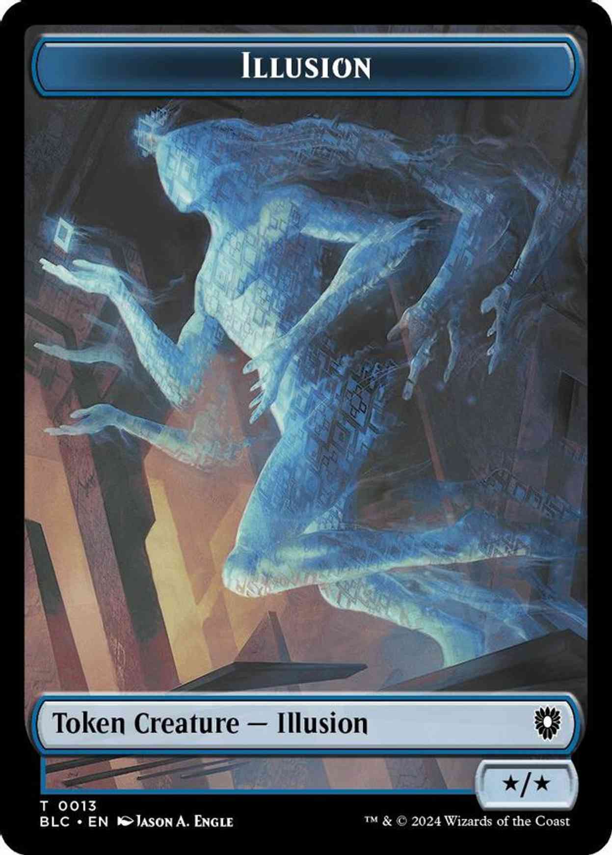 Illusion // Goblin Double-Sided Token magic card front