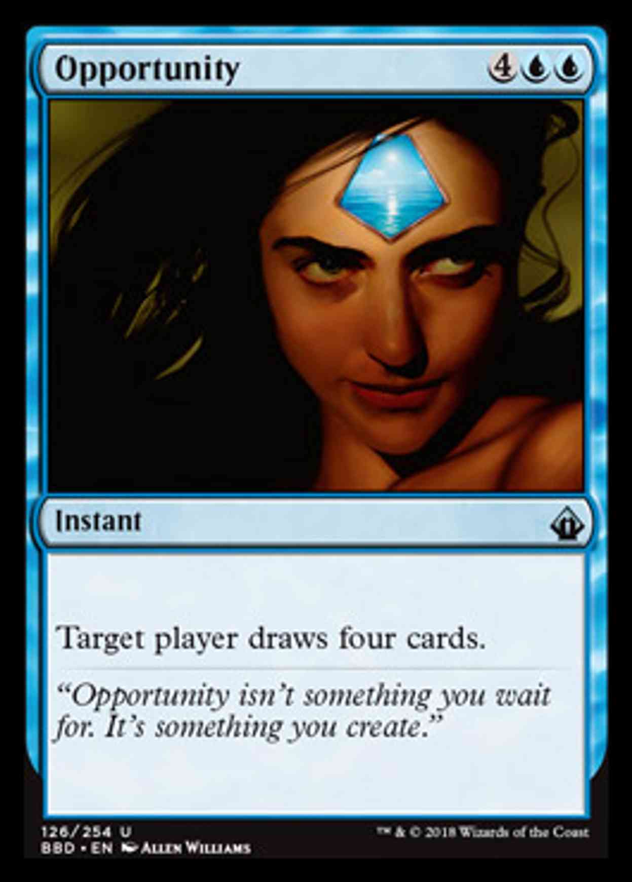 Opportunity magic card front