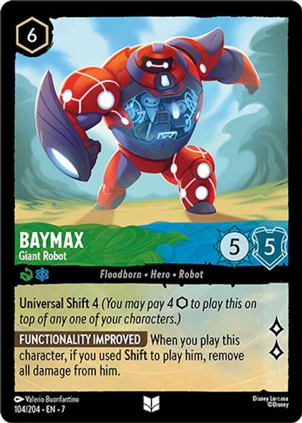 Baymax - Giant Robot magic card front