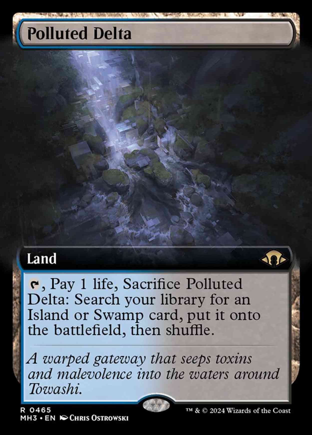 Polluted Delta (Extended Art) magic card front