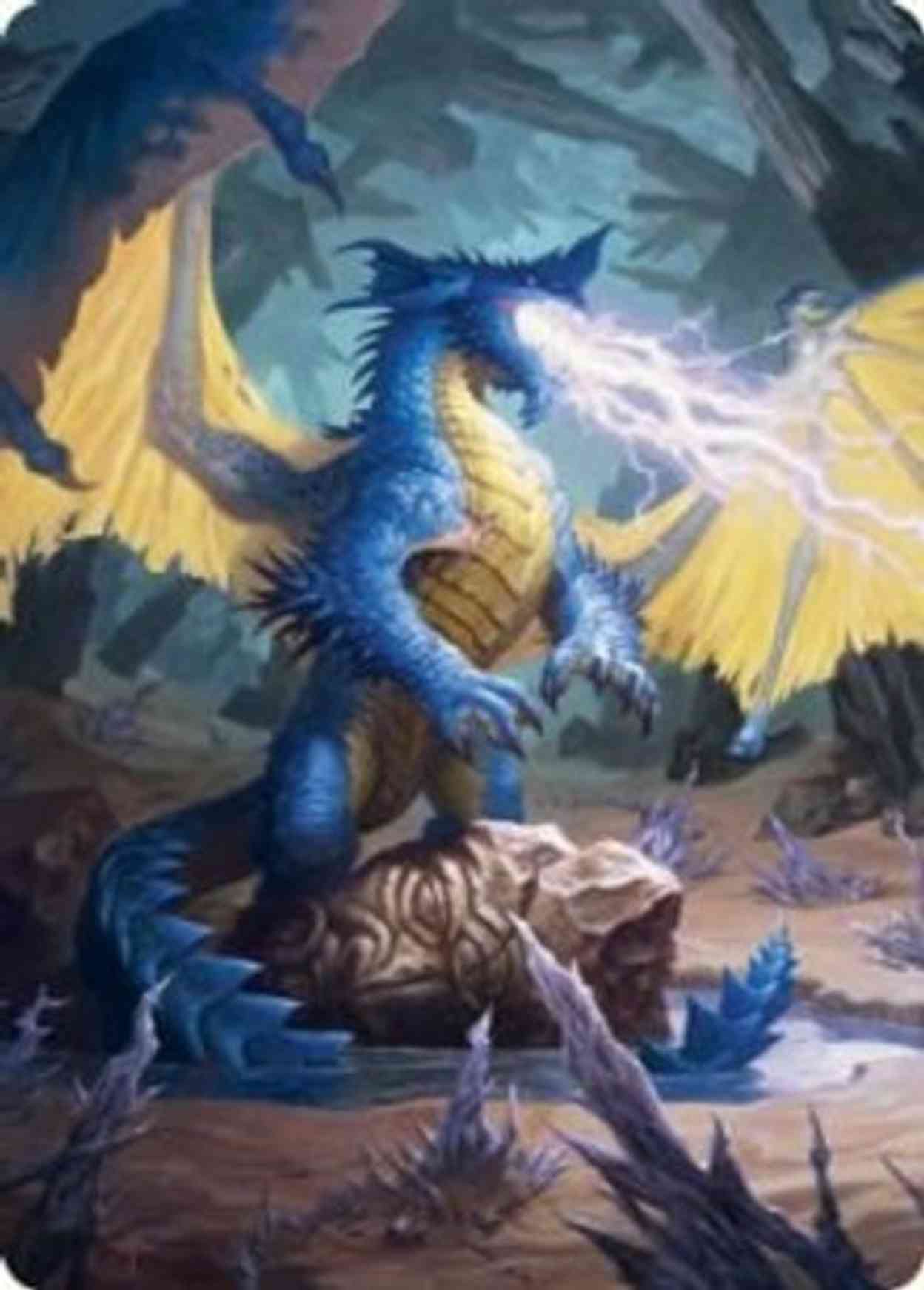 Blue Dragon Art Card magic card front